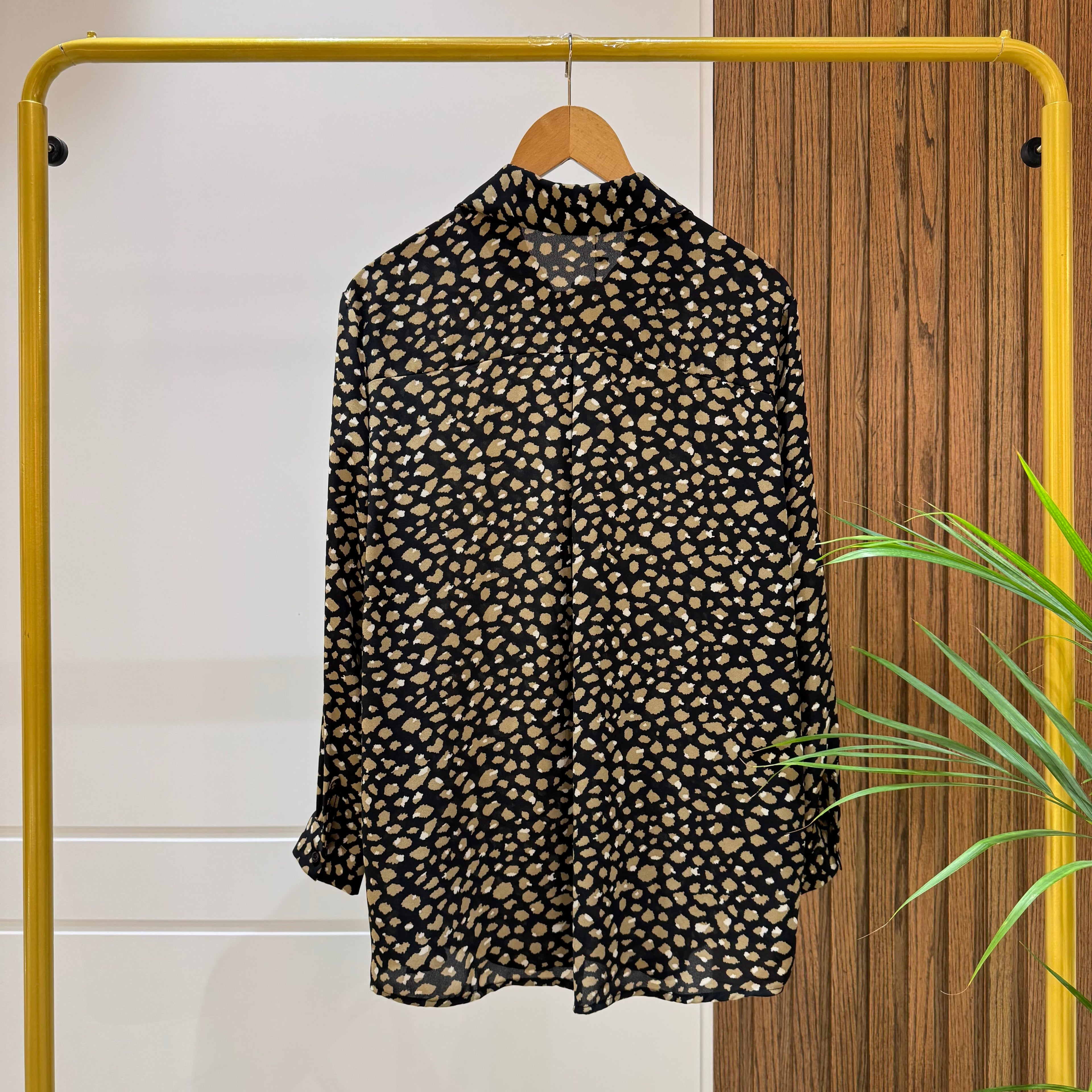 Shirt-Chiffon Crepe-CAFEE