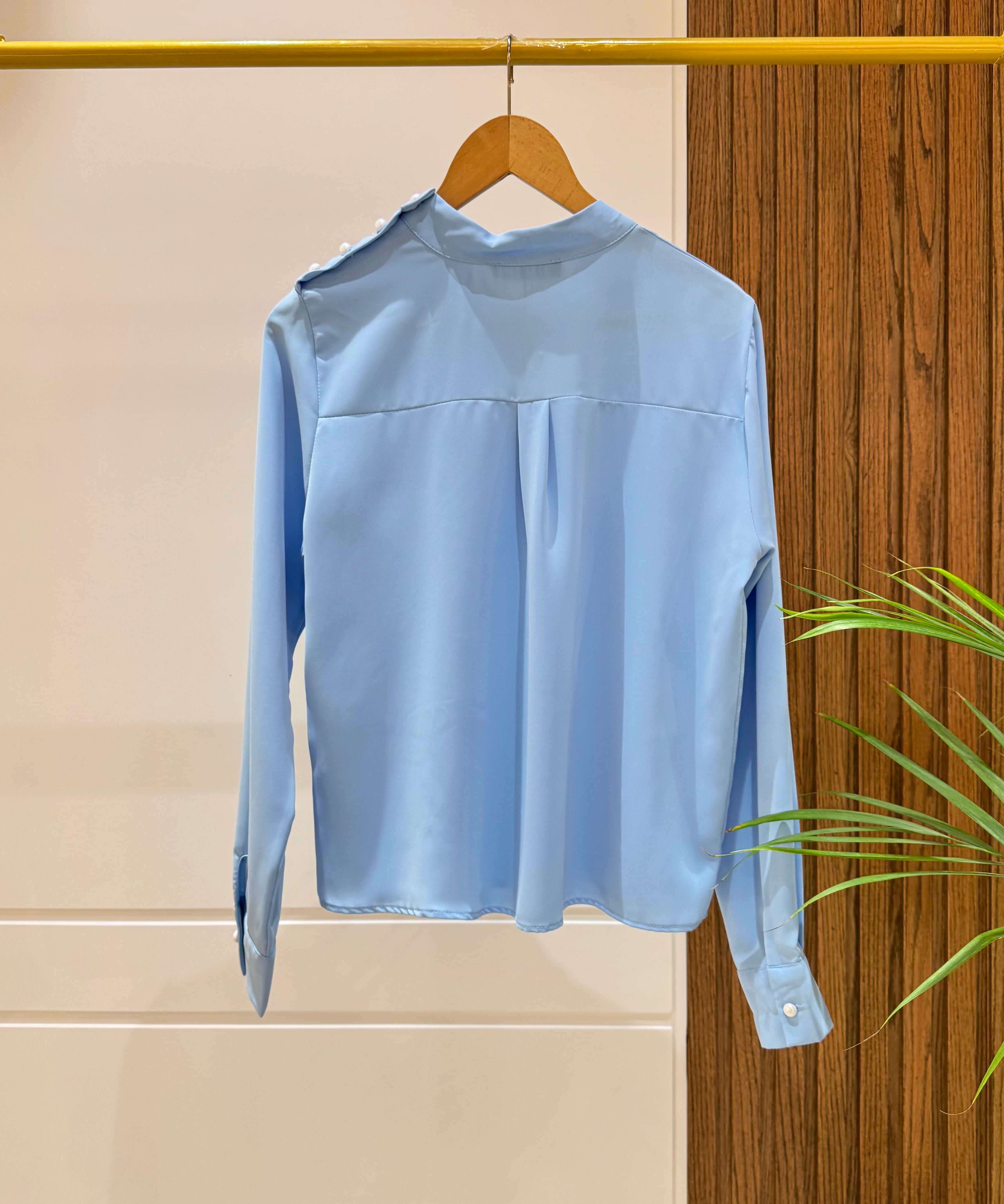 Blouse-Chiffon-SKY BLUE