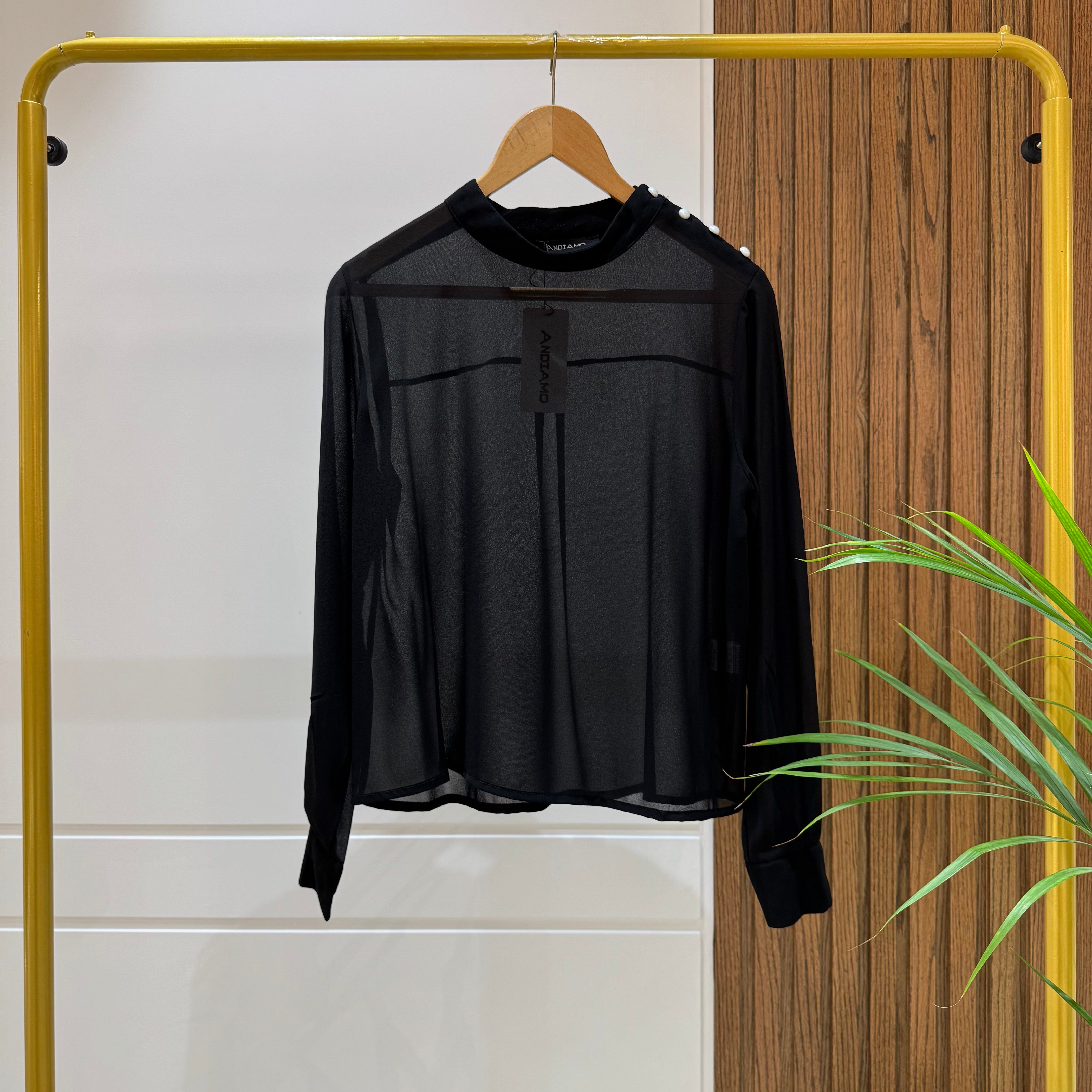 Blouse-Chiffon-BLACK