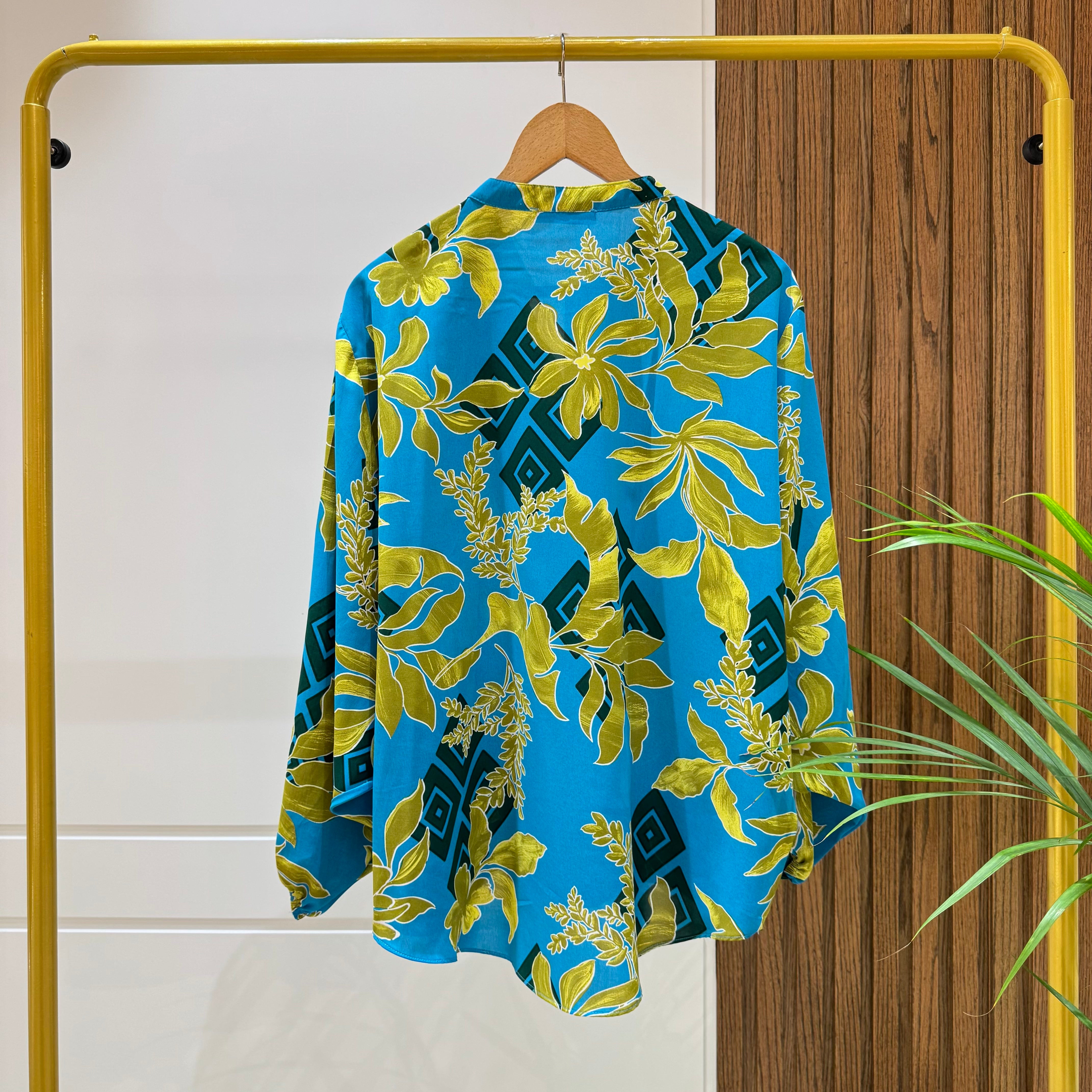 Blouse-Satin-TURQUOIS