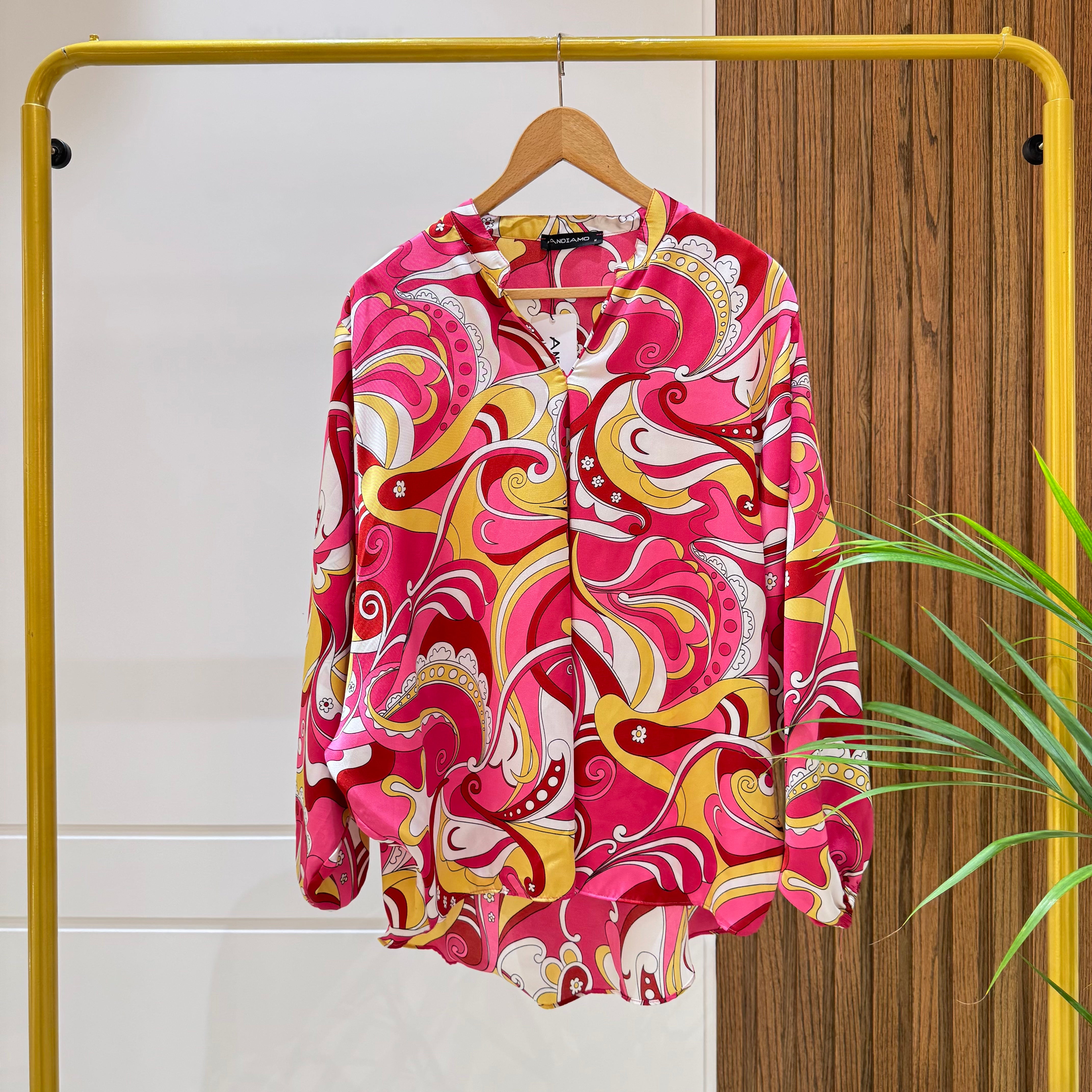 قميص -ستان-فوشيا