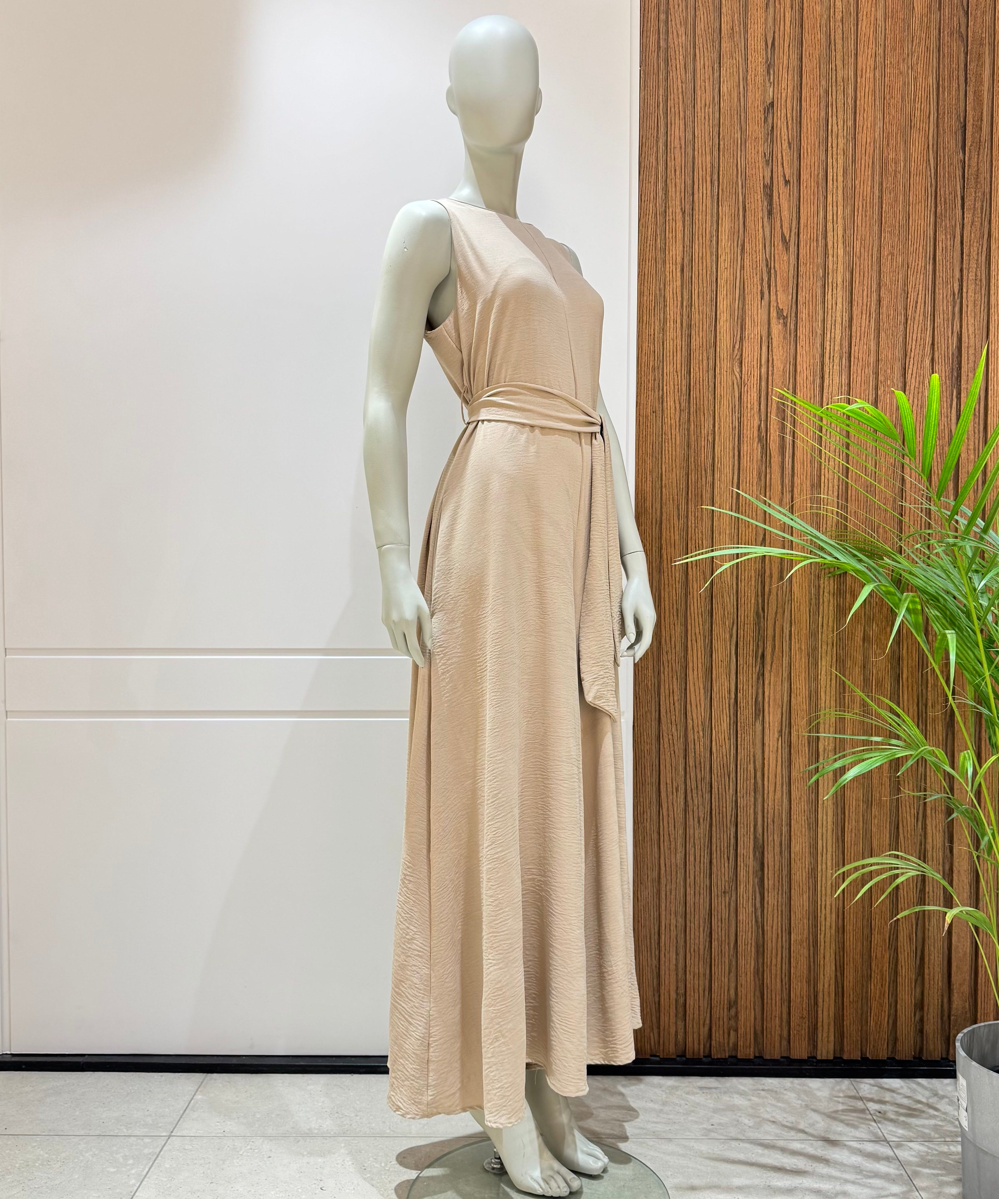 Jumpsuit-Cotton Viscose-BEIGE