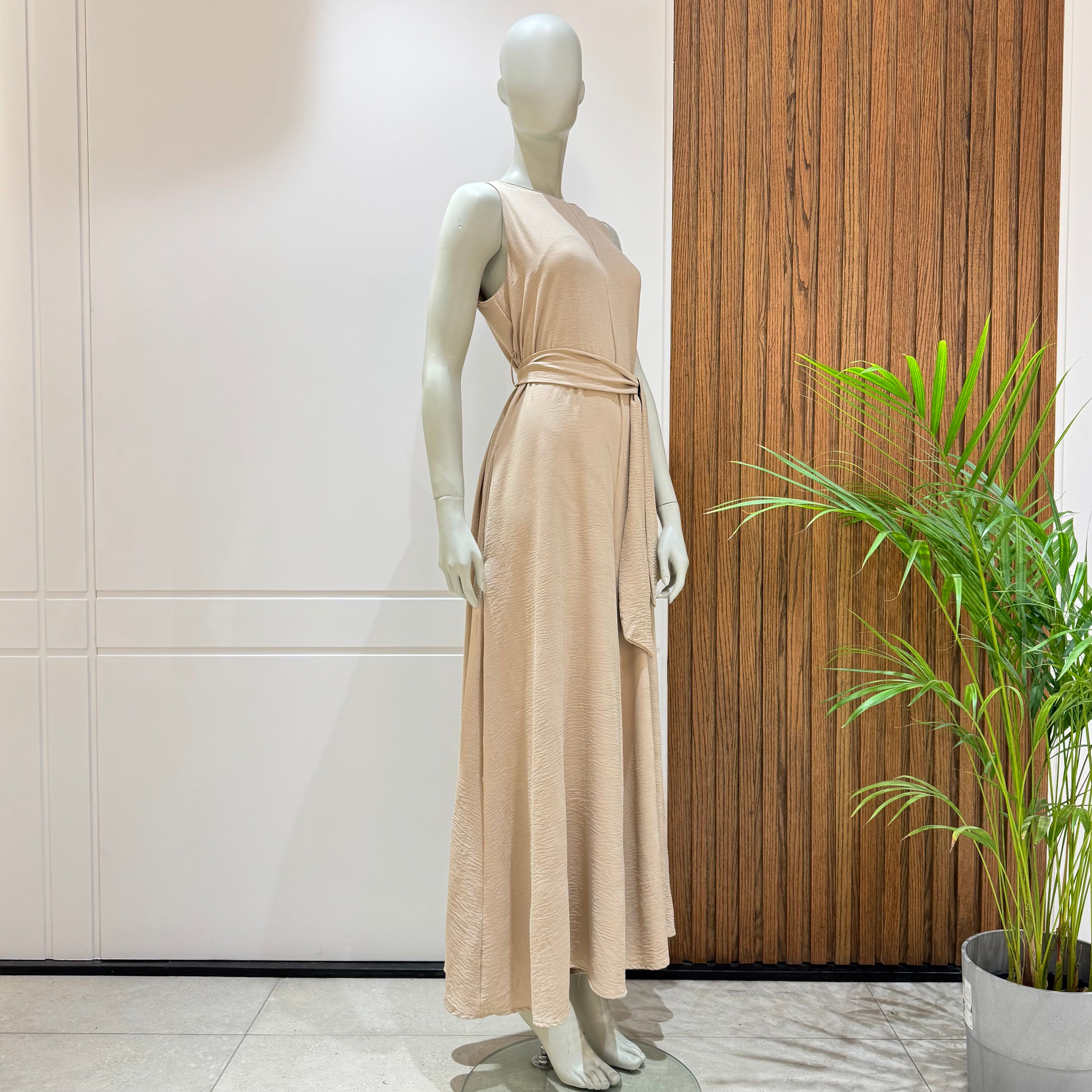 Jumpsuit-Cotton Viscose-BEIGE