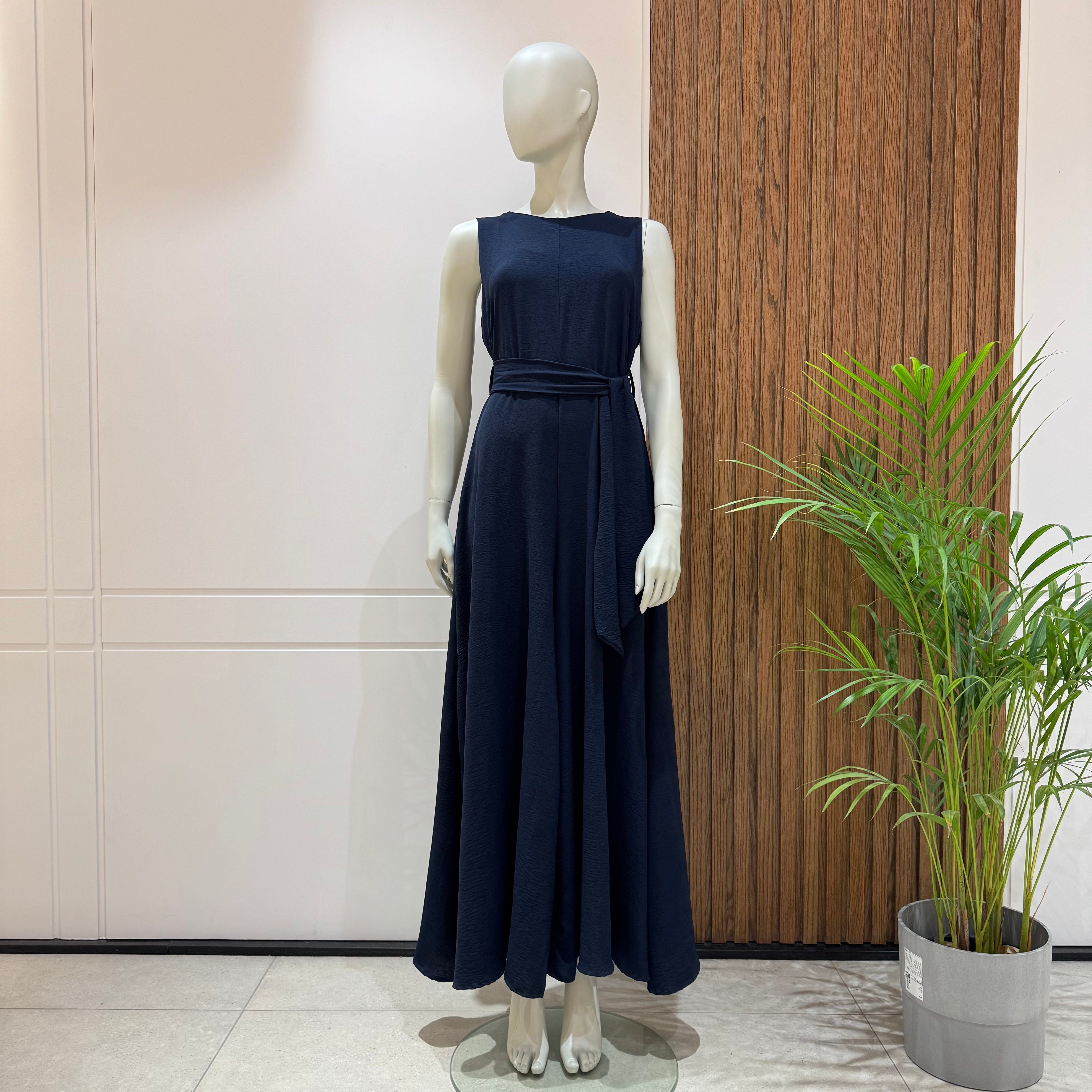 Jumpsuit-Cotton Viscose-NAVY