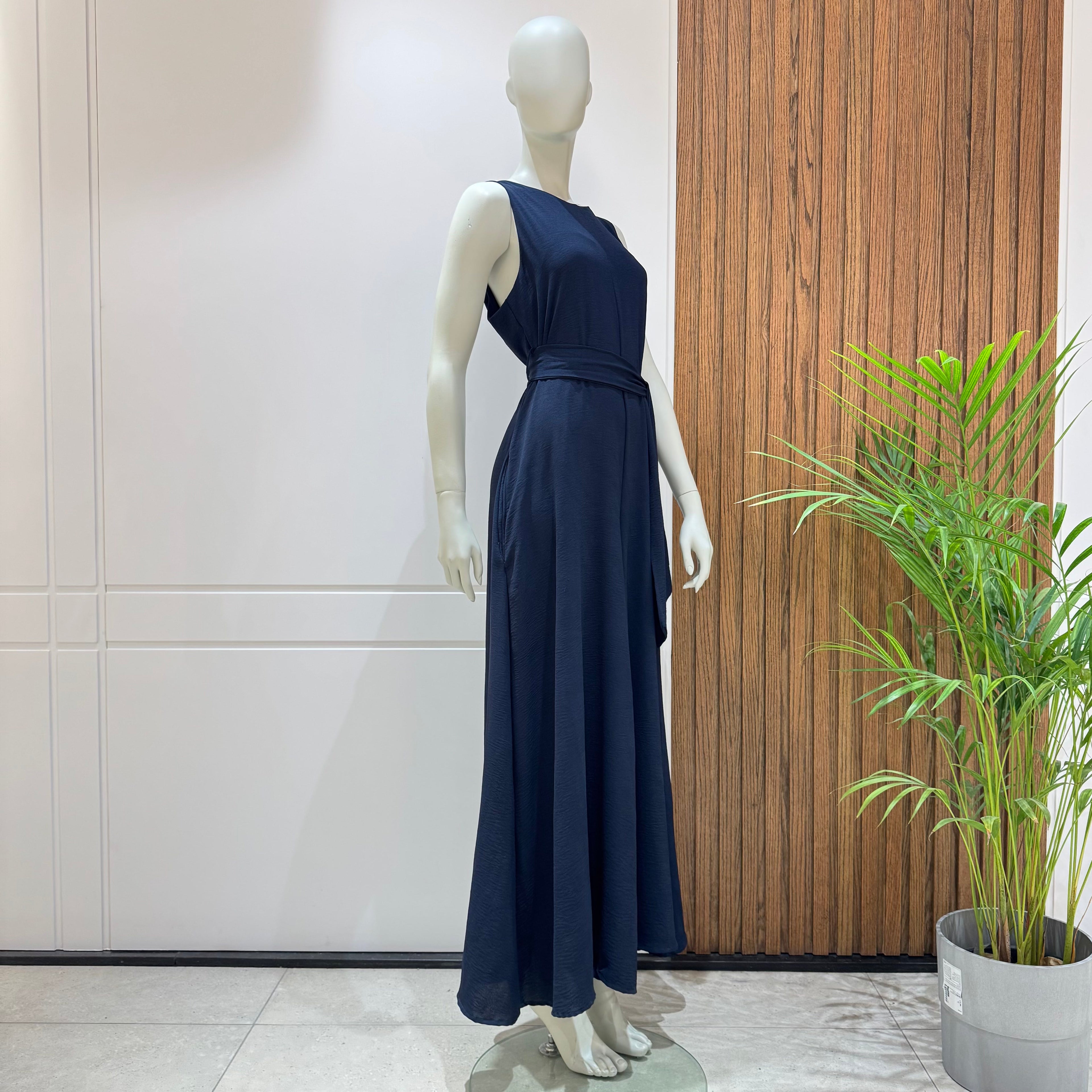 Jumpsuit-Cotton Viscose-NAVY