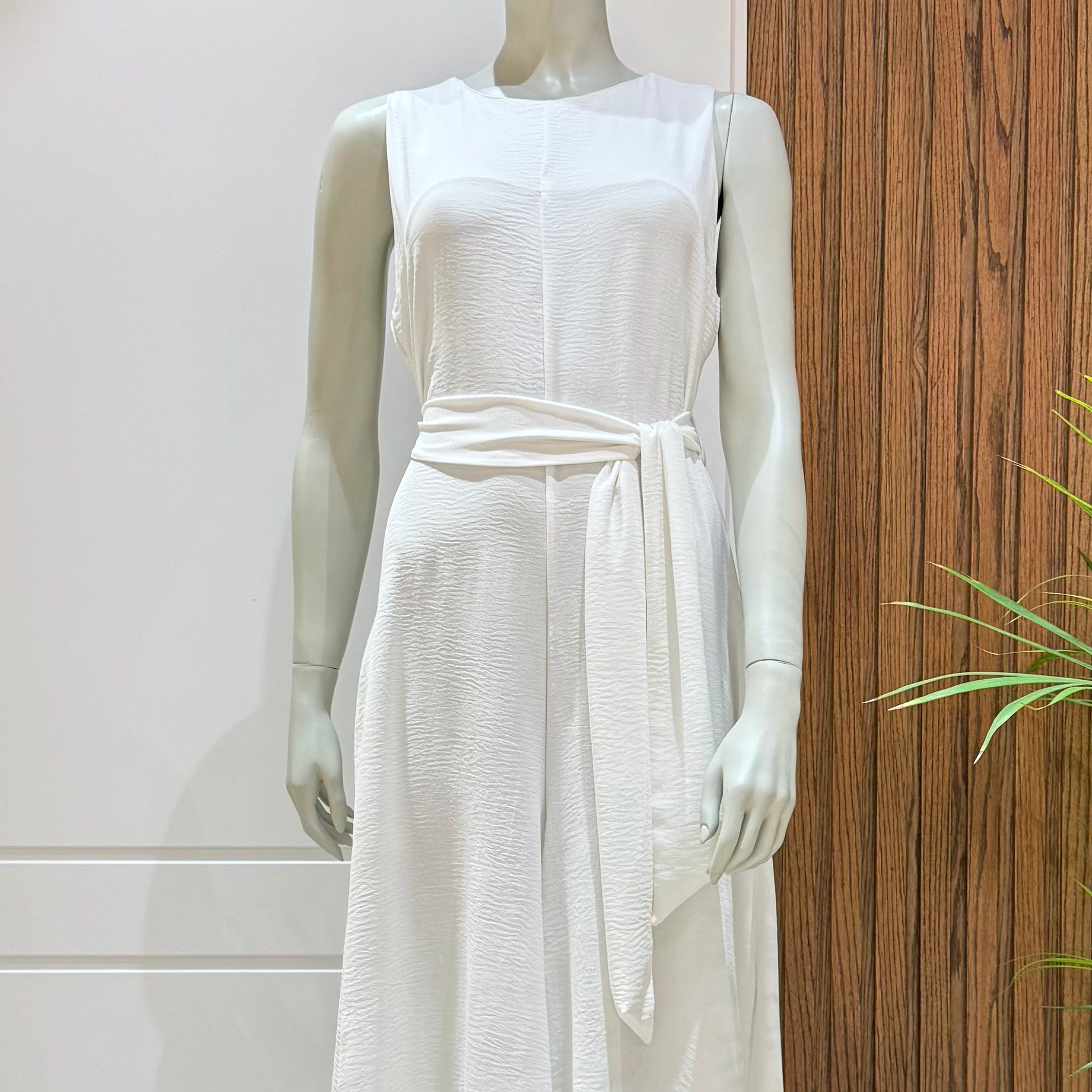 Jumpsuit-Cotton Viscose-OF WHITE
