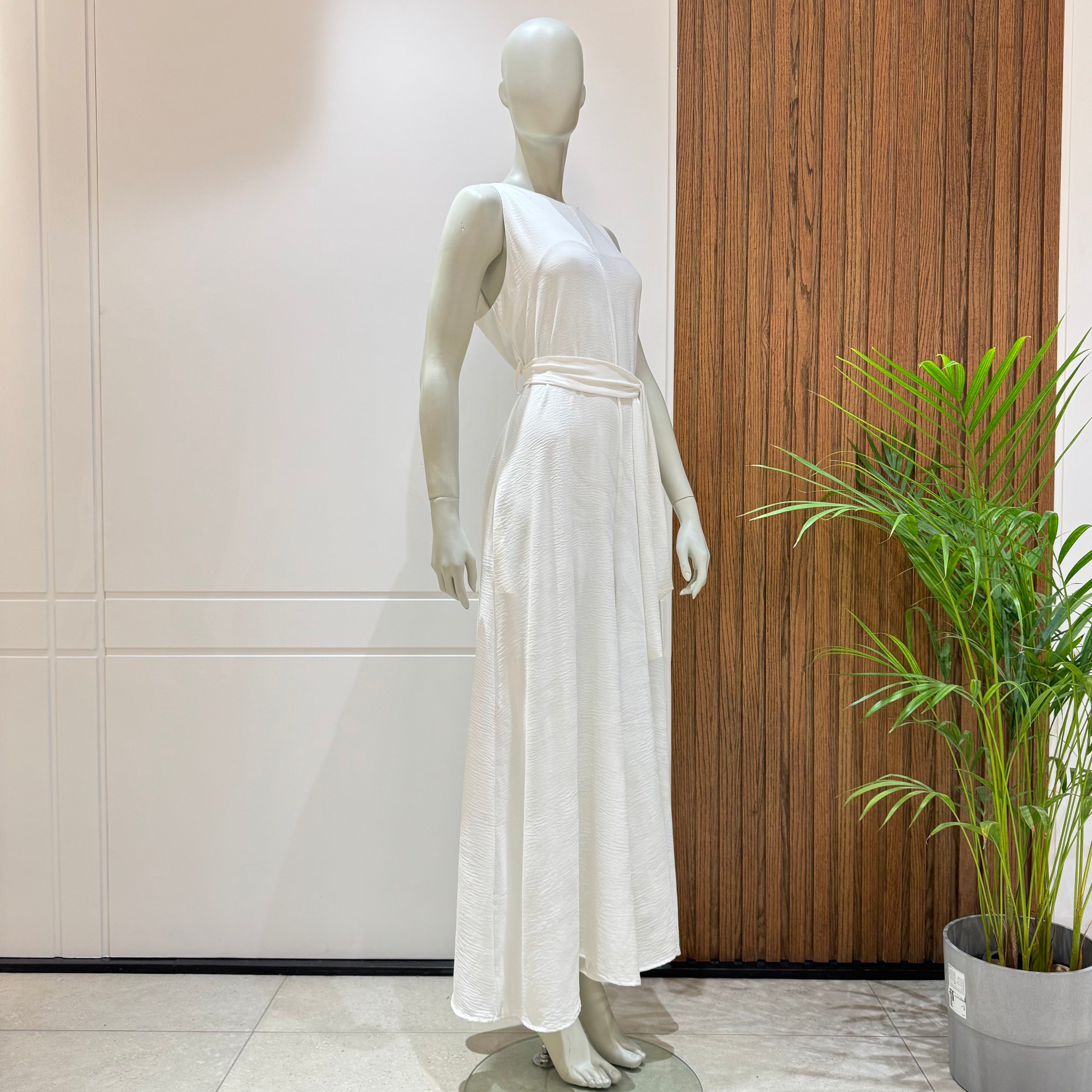 Jumpsuit-Cotton Viscose-OF WHITE