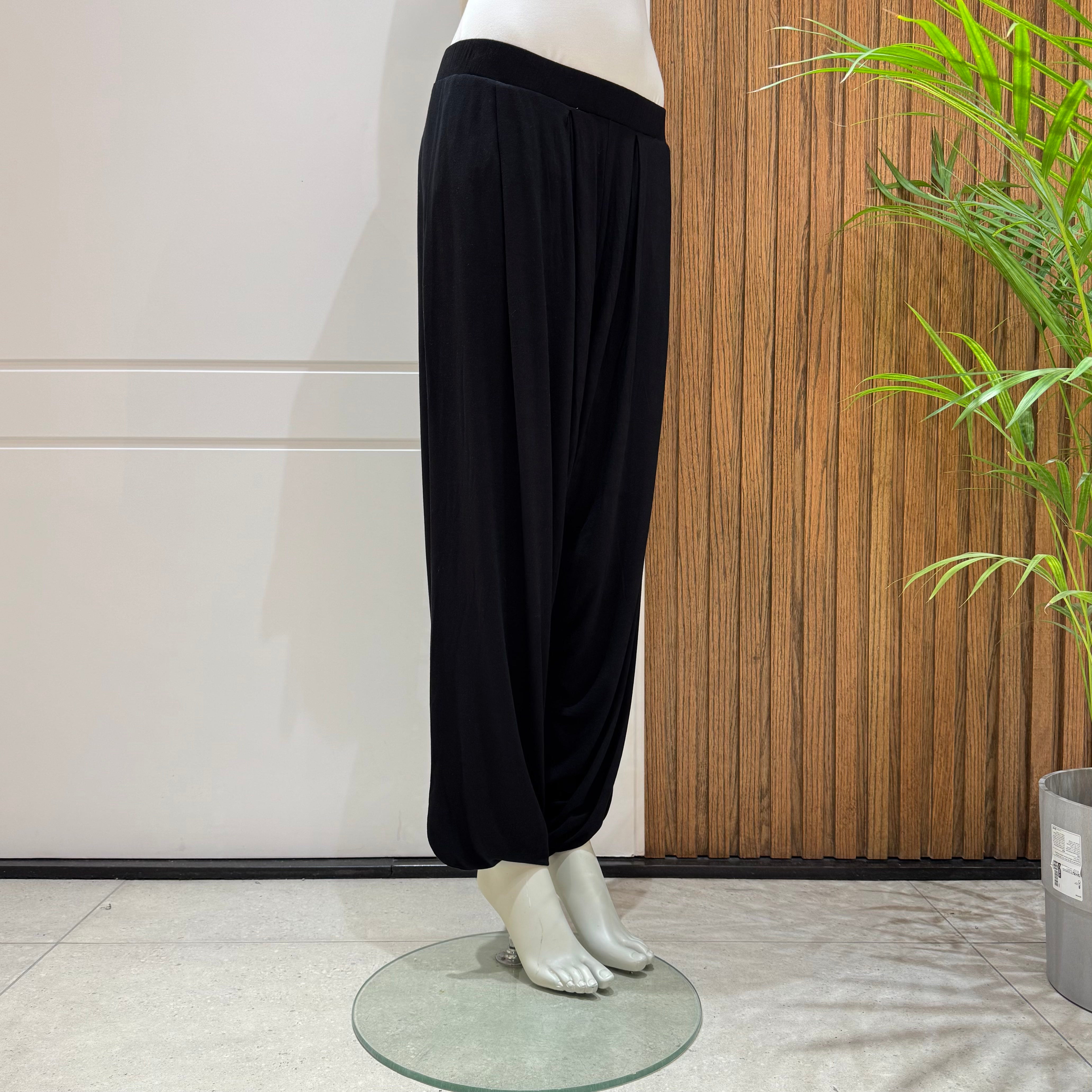 Trousers-Cotton Viscose-BLACK