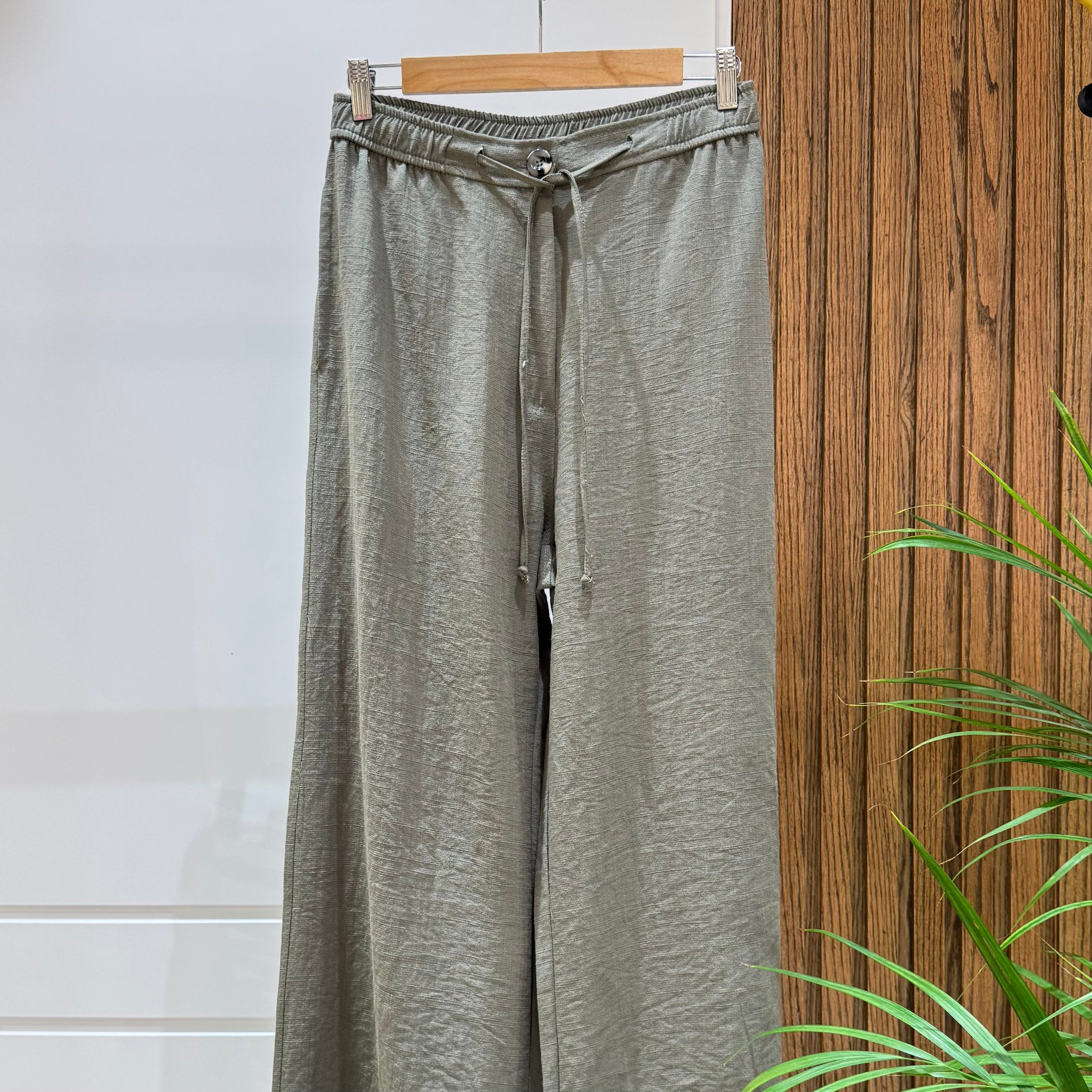 Trousers-Linen-OLIVE