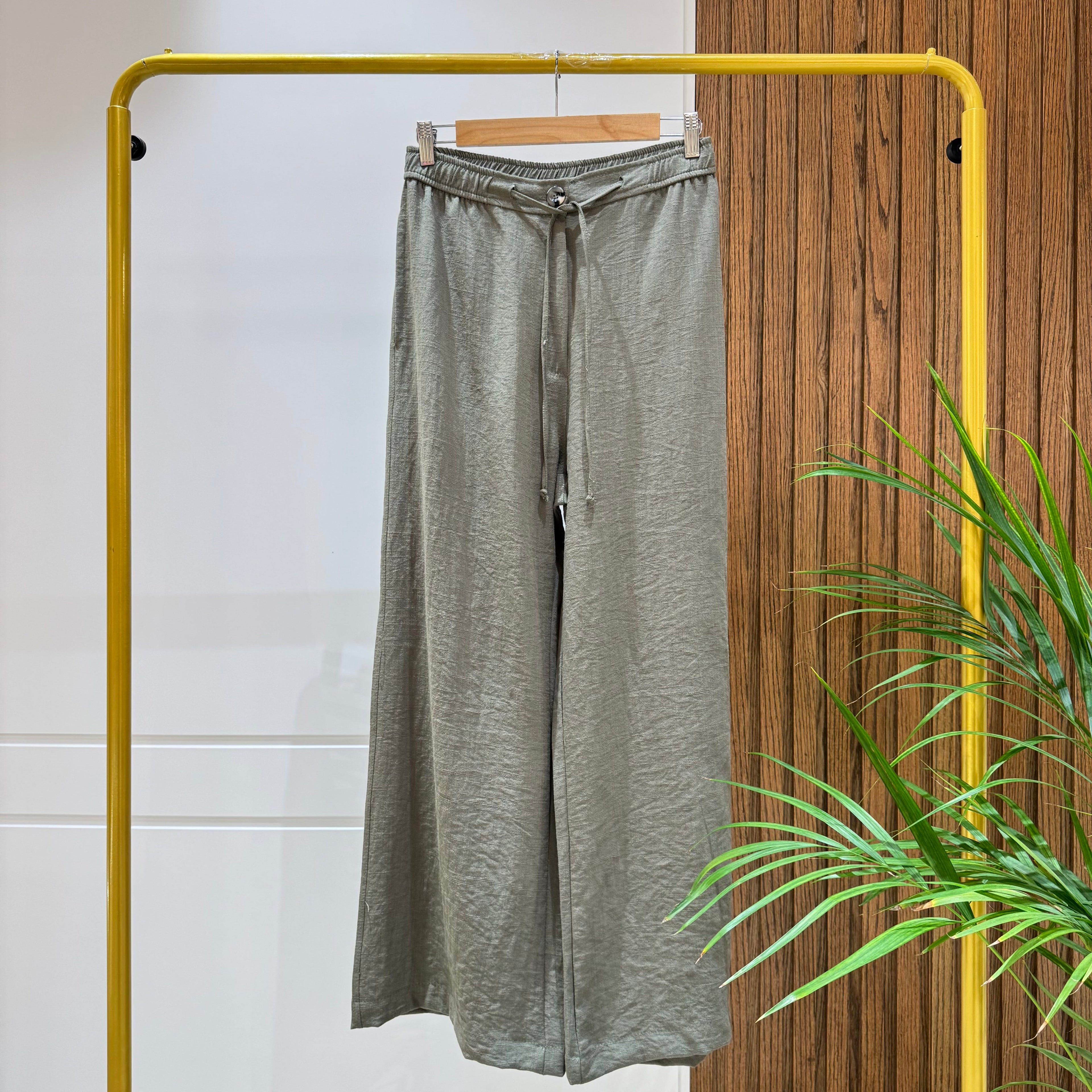 Trousers-Linen-OLIVE