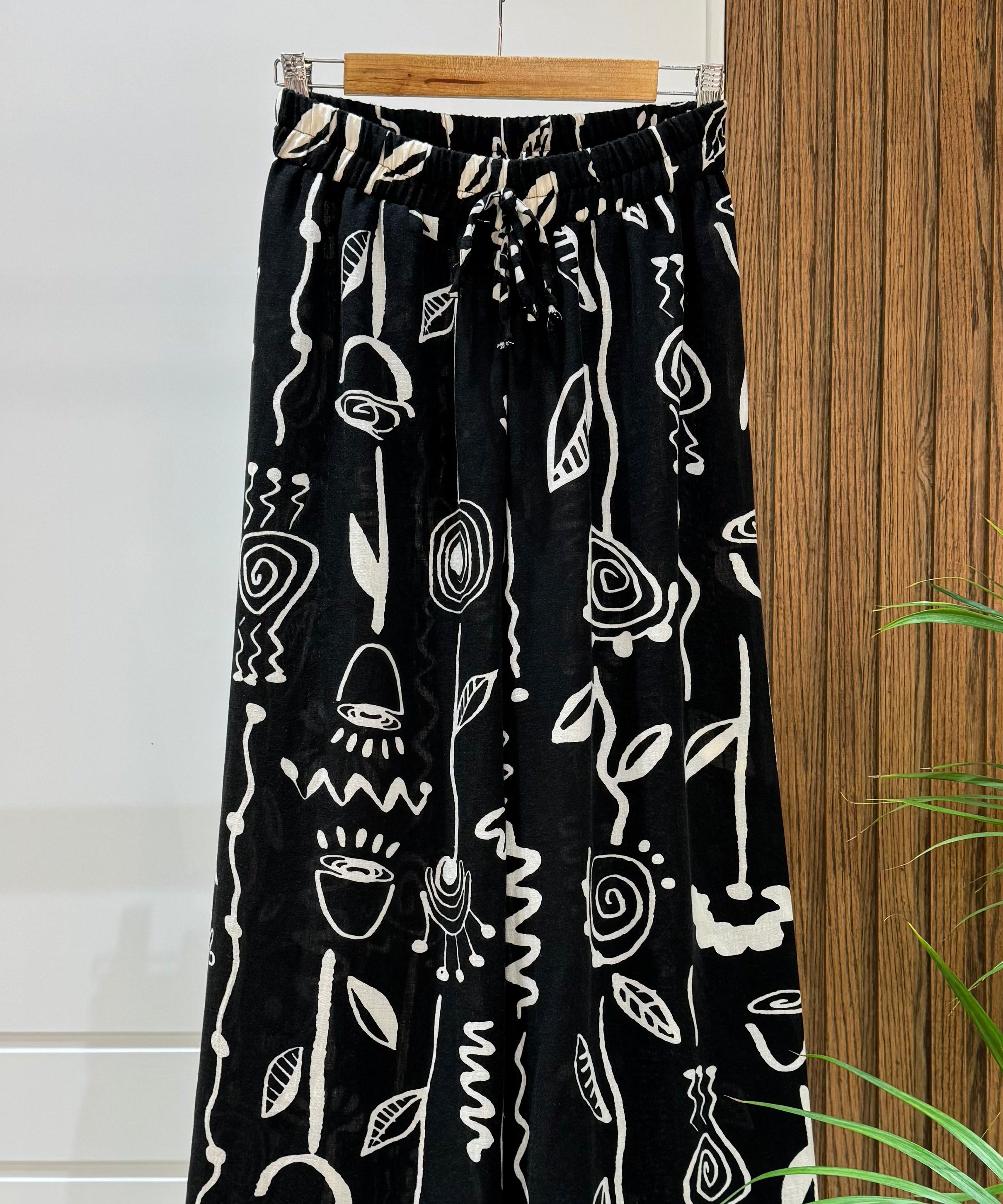 Trousers-Linen-BLACK