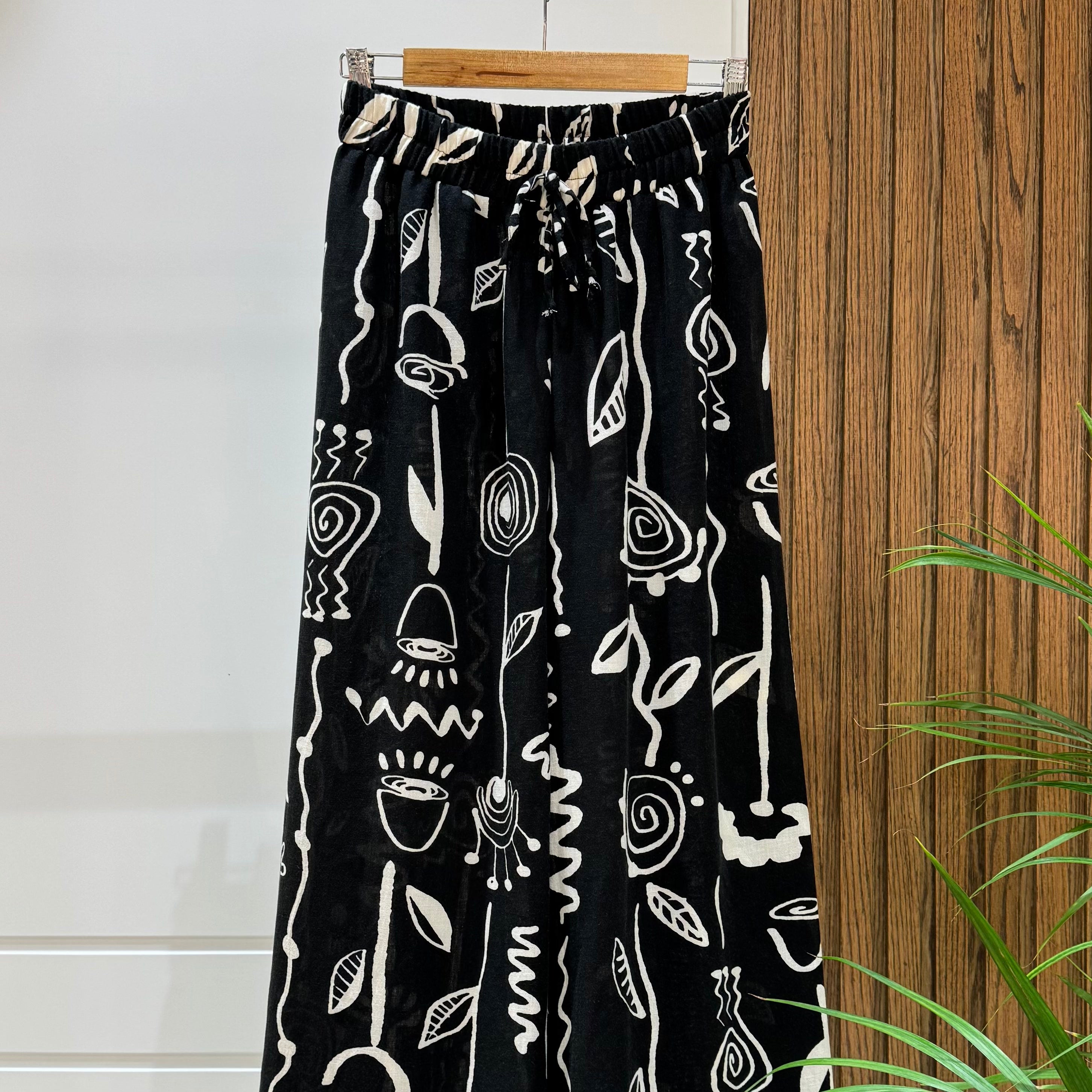 Trousers-Linen-BLACK