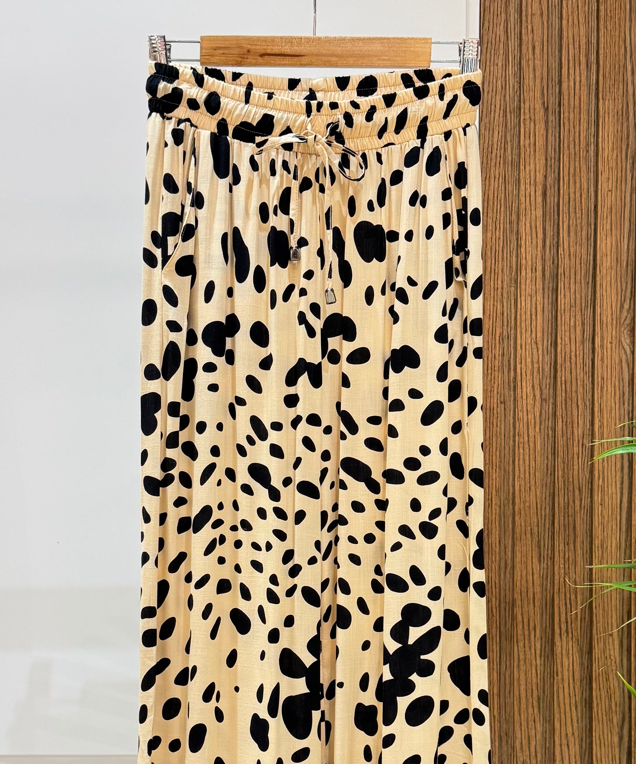 Trousers-Cotton Viscose-OF WHITE