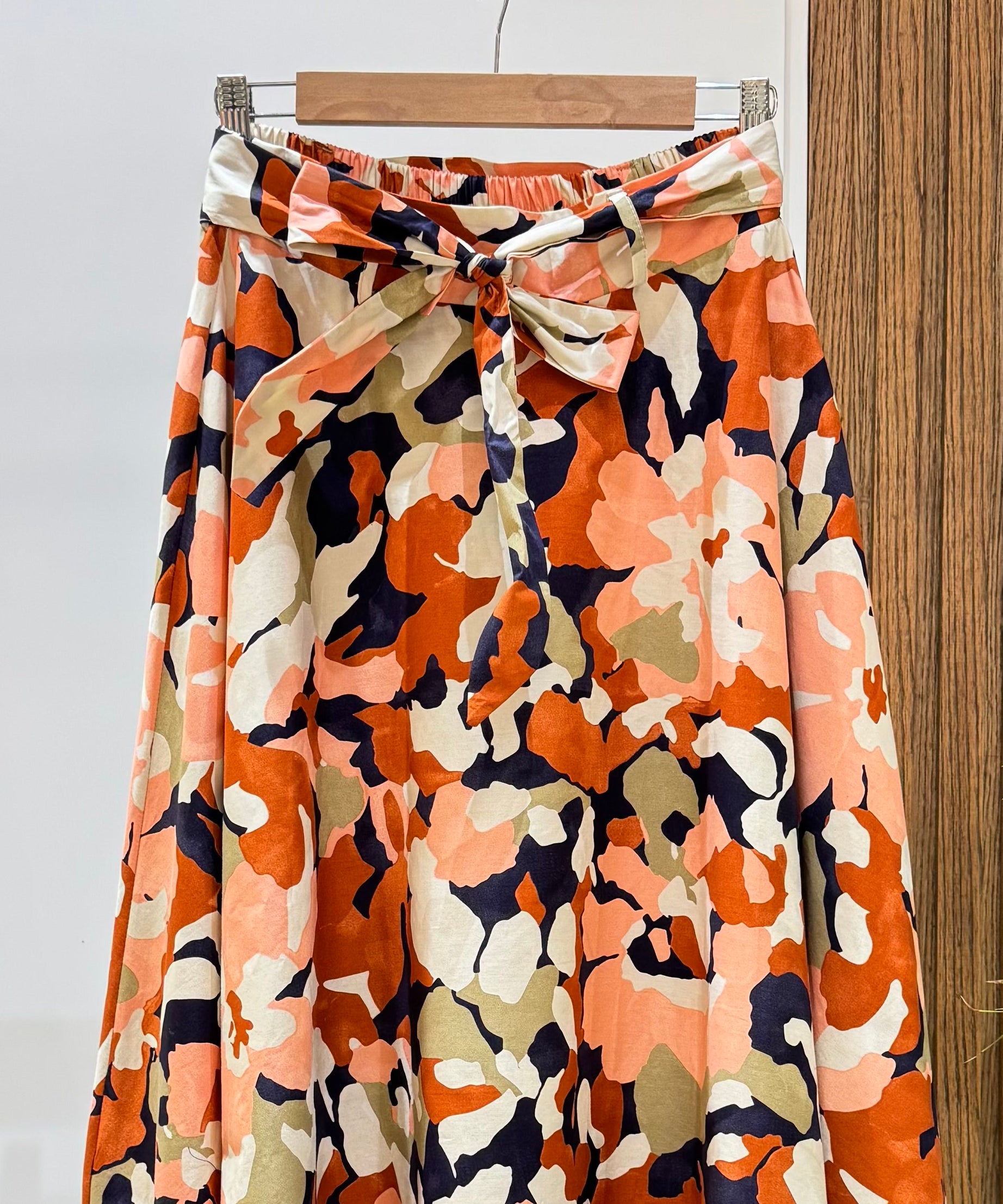 Skirt-Cotton Polyester-ORANGE