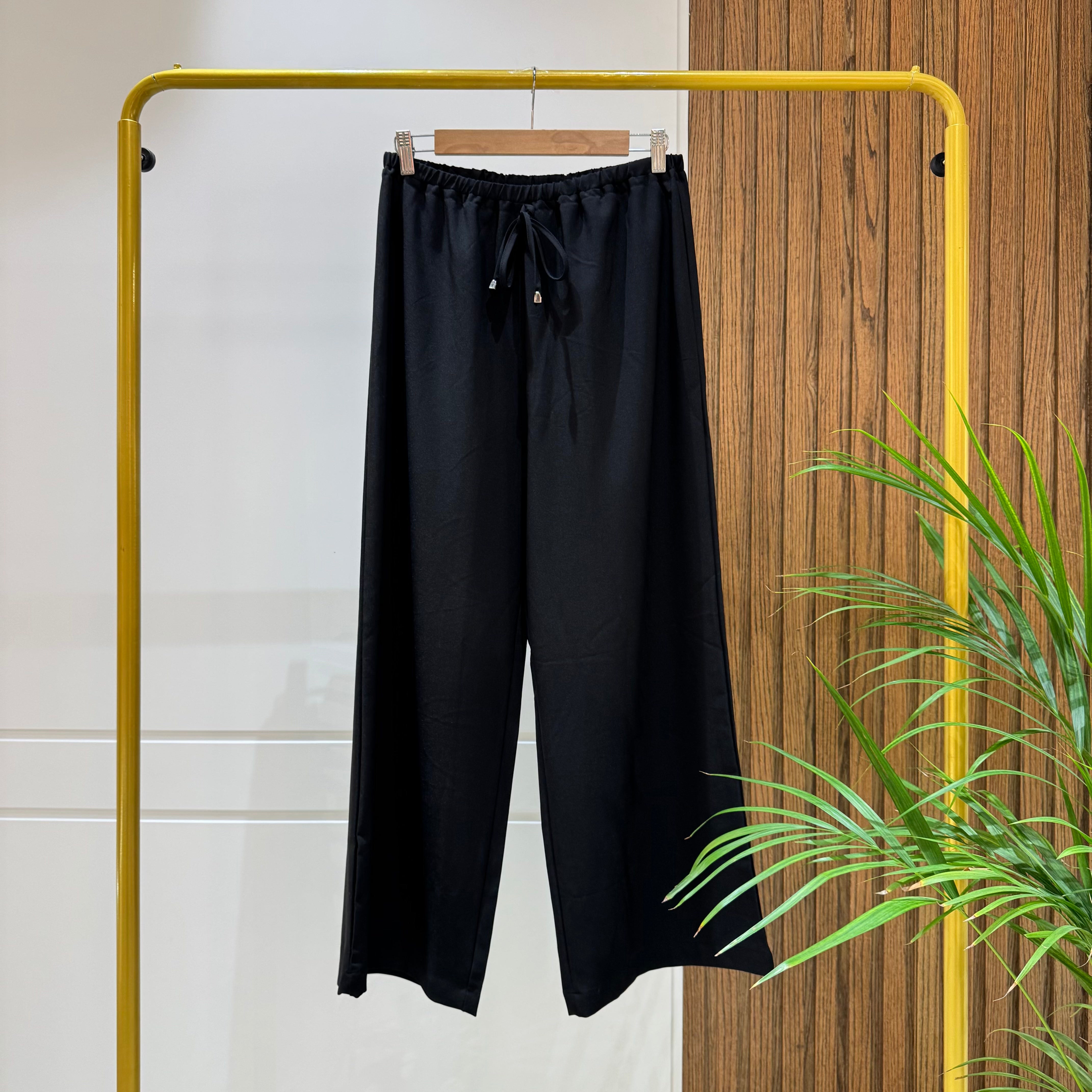 Trousers-Spanish Linen-BLACK