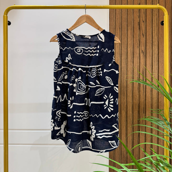 blouse-Linen-NAVY