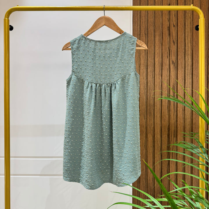 Blouse Cotton Viscose-GREEN