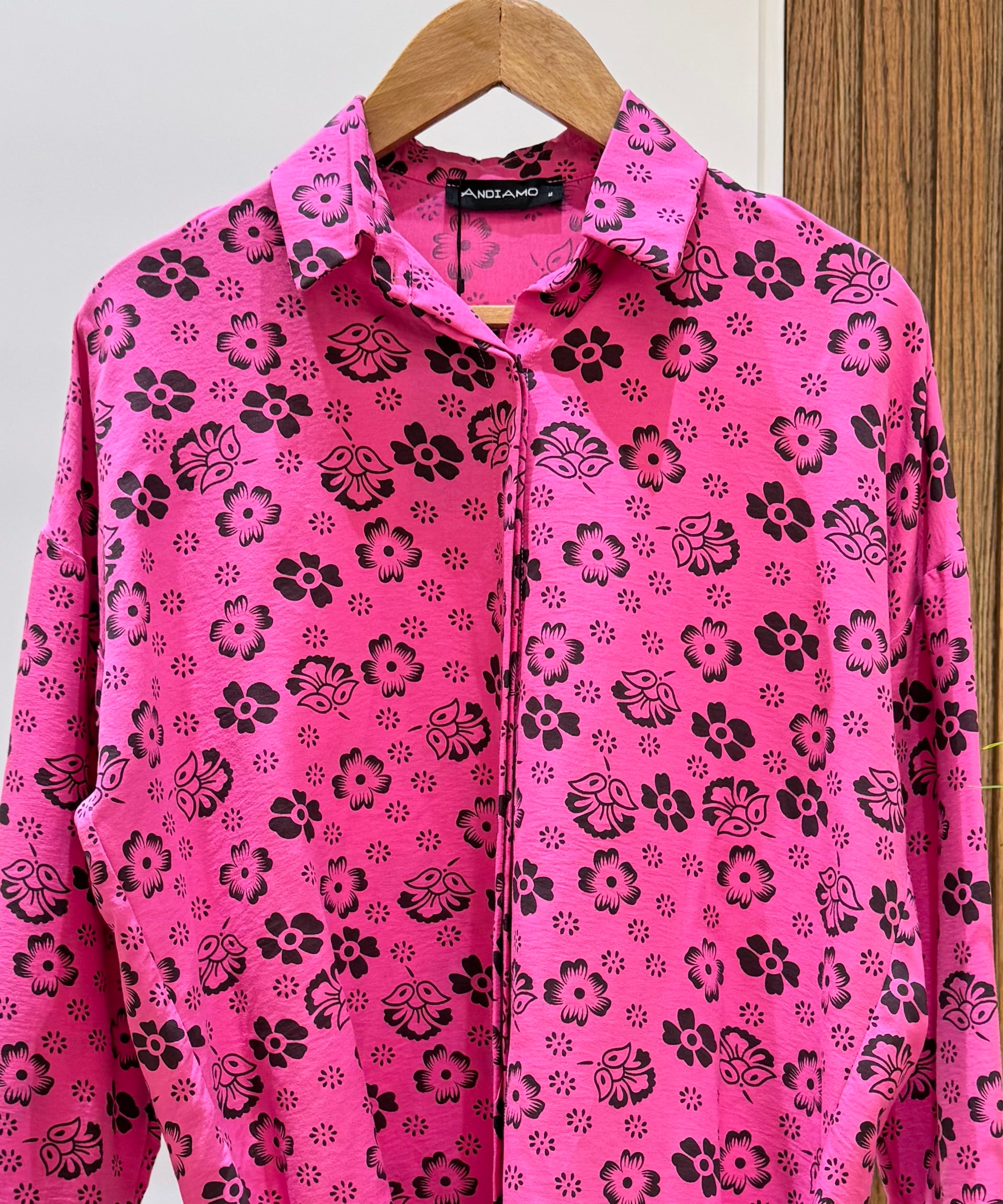 Shirt-Cotton Polyester-FUSHIA