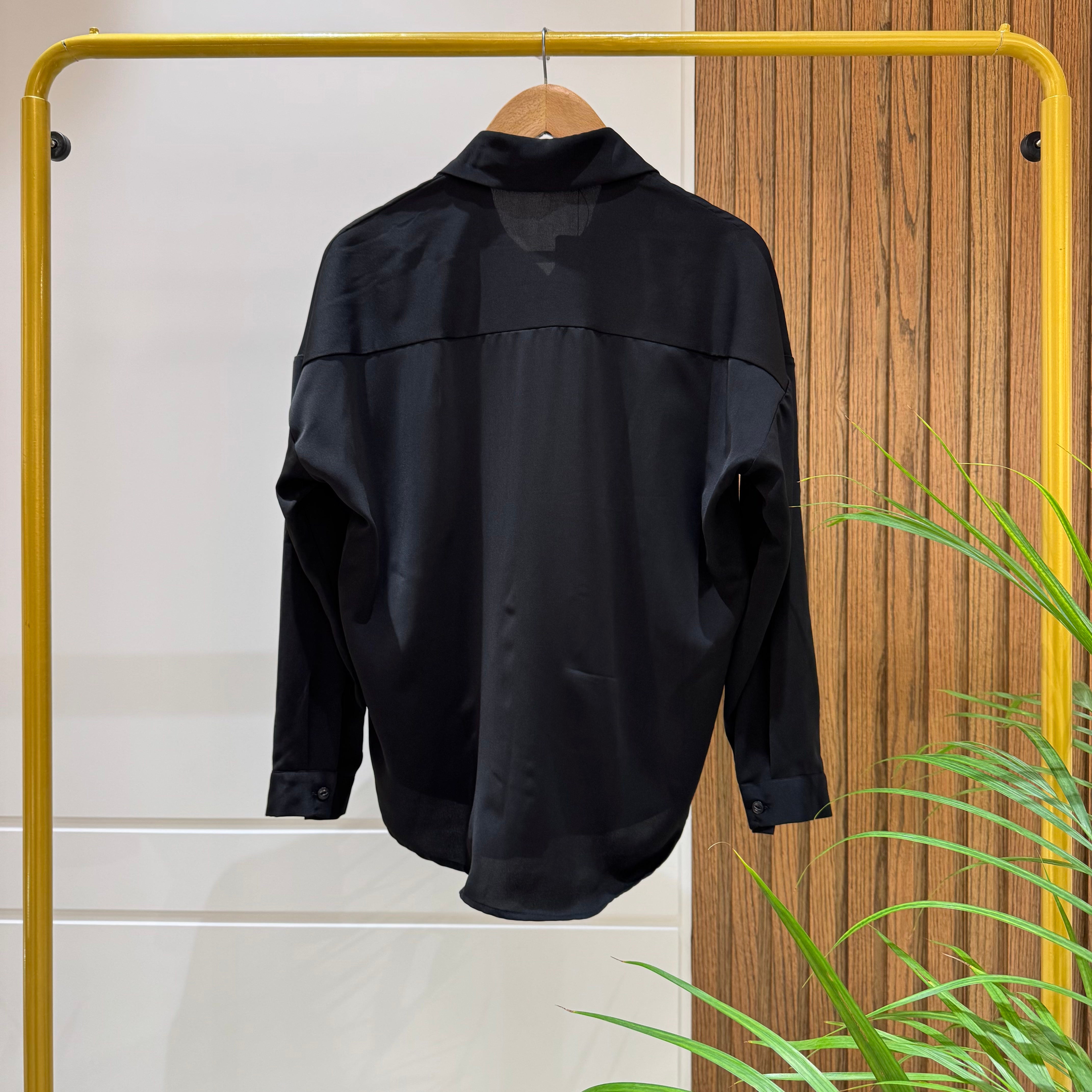 Shirt-Cotton Viscose-BLACK