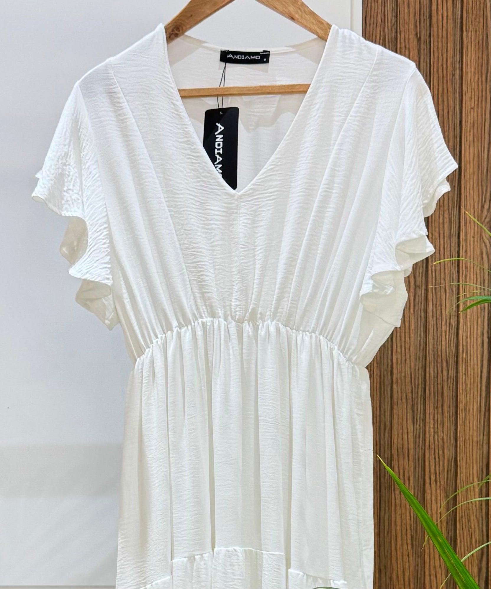 Dress-Cotton Viscose-WHITE