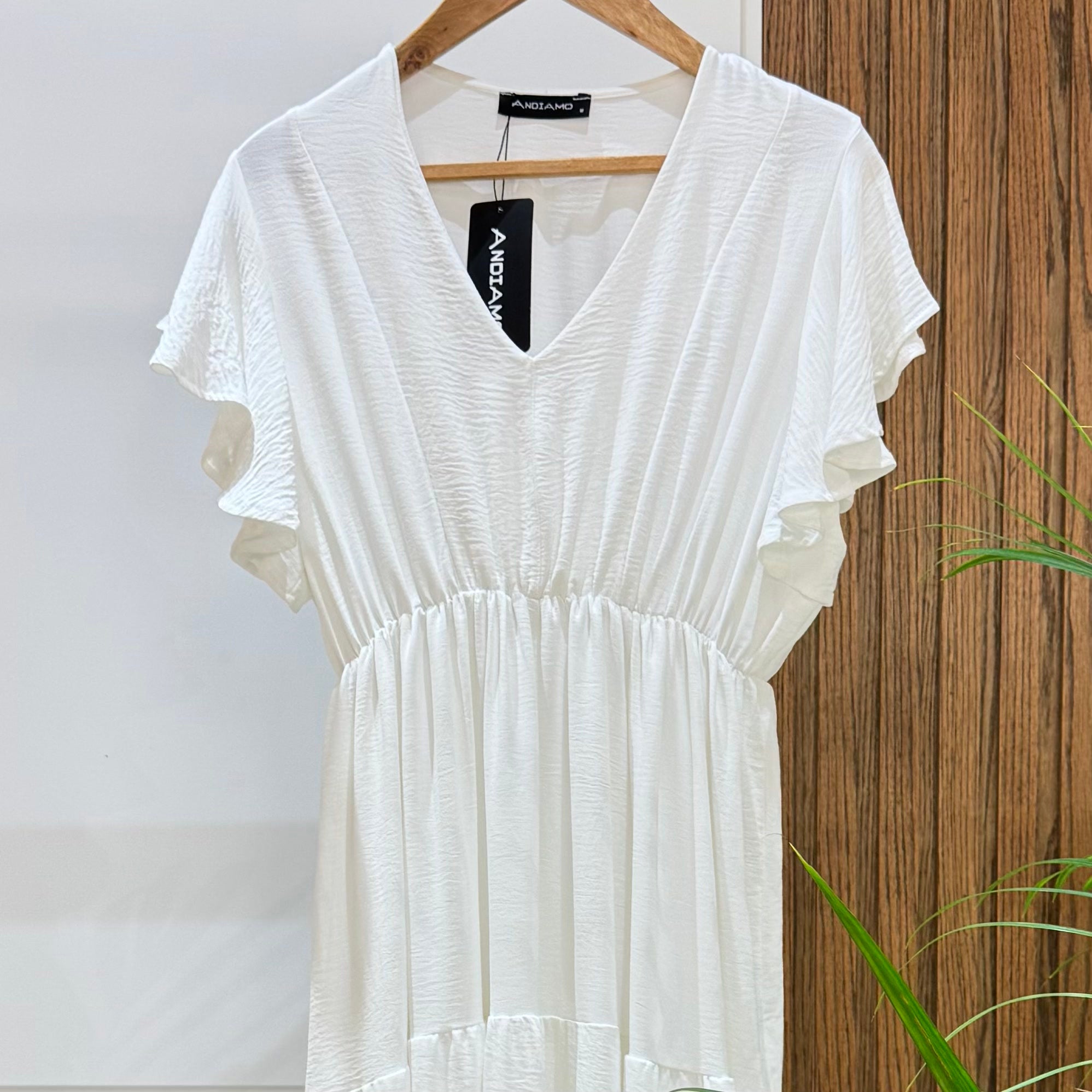 Dress-Cotton Viscose-WHITE