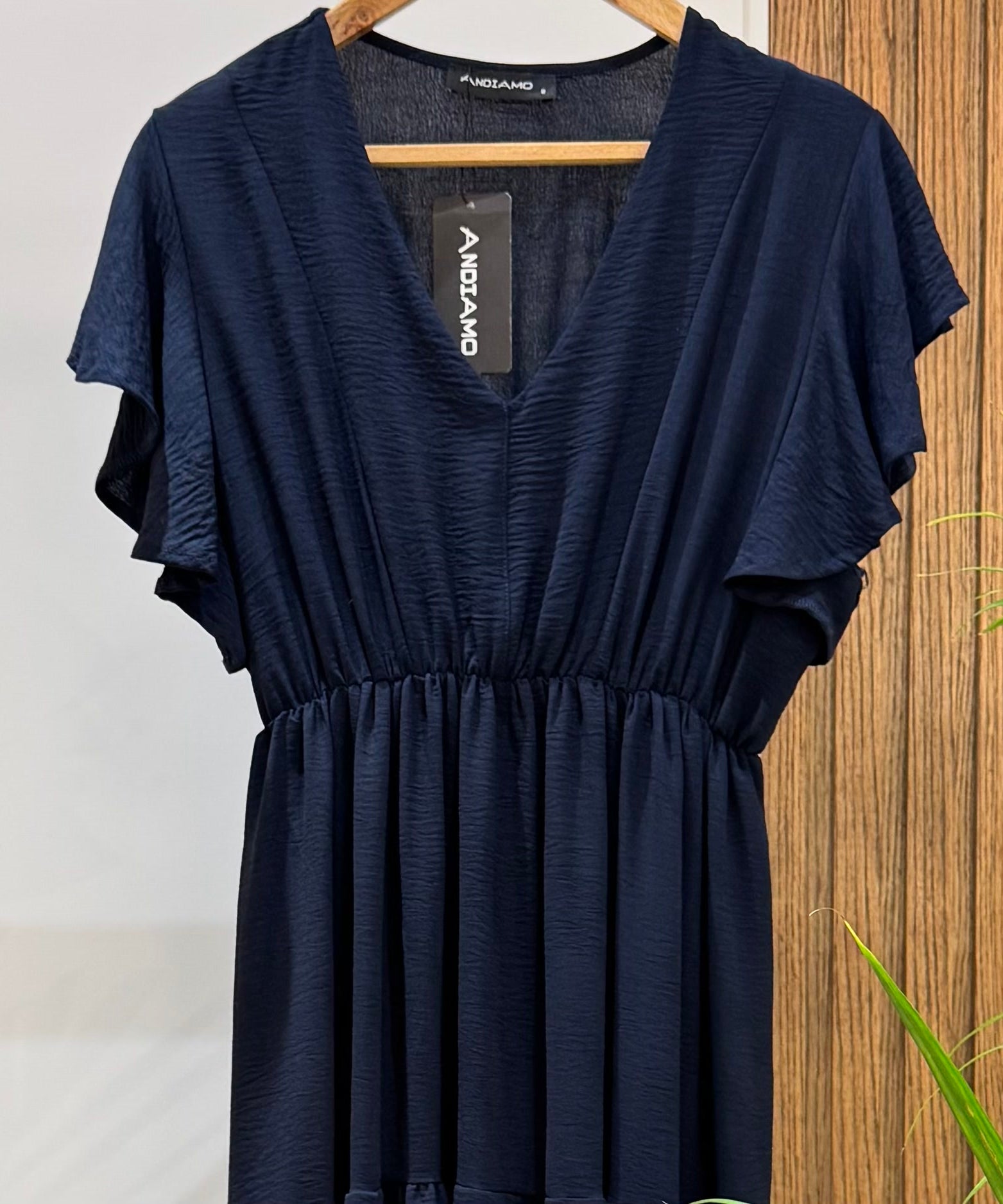 Dress-Cotton Viscose-NAVY