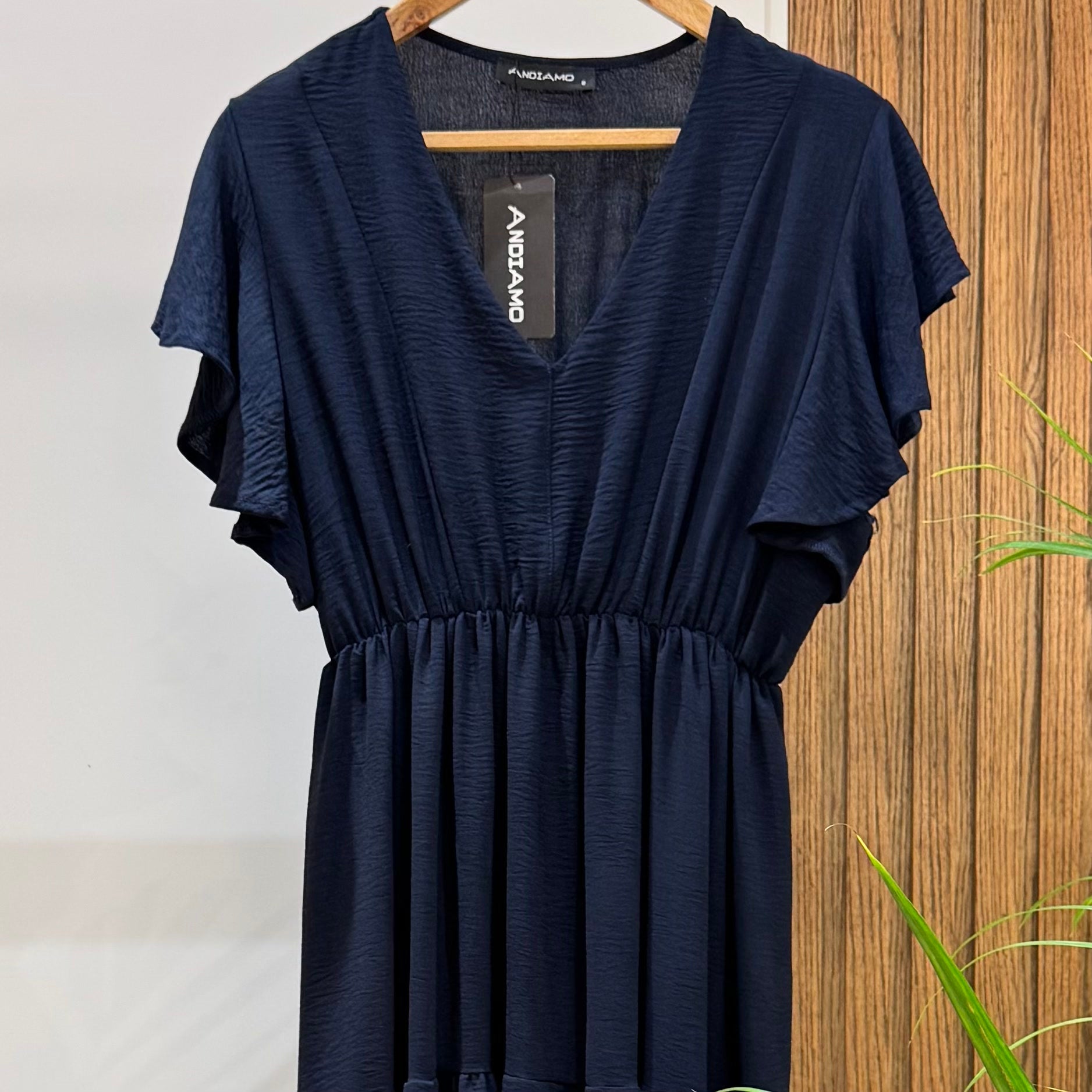 Dress-Cotton Viscose-NAVY