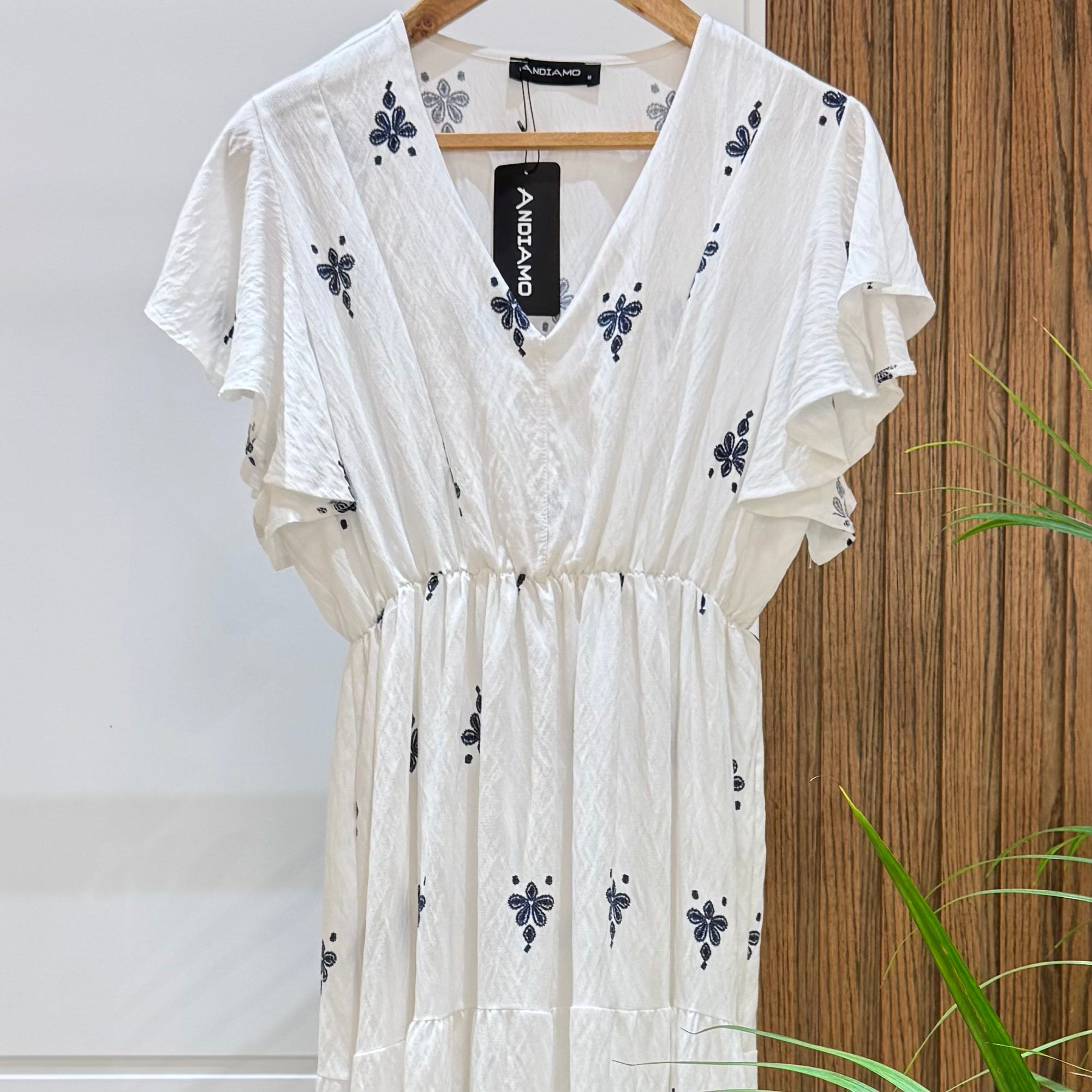 Dress-Spanish Linen-NAVY