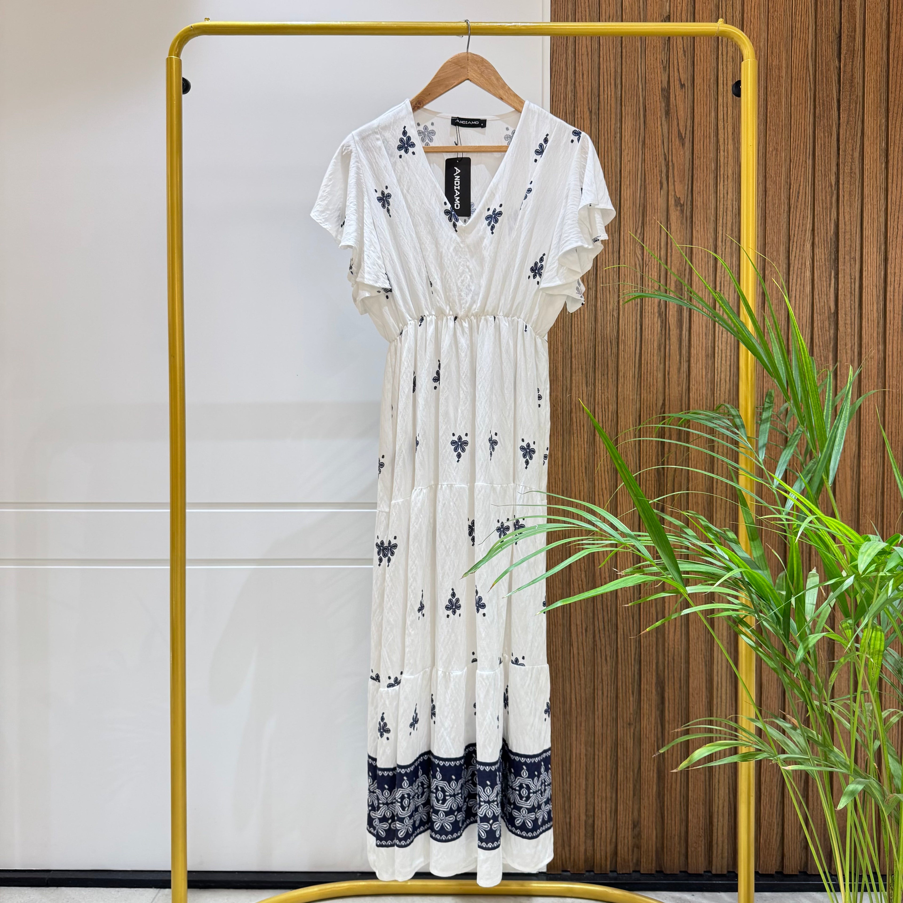 Dress-Spanish Linen-NAVY