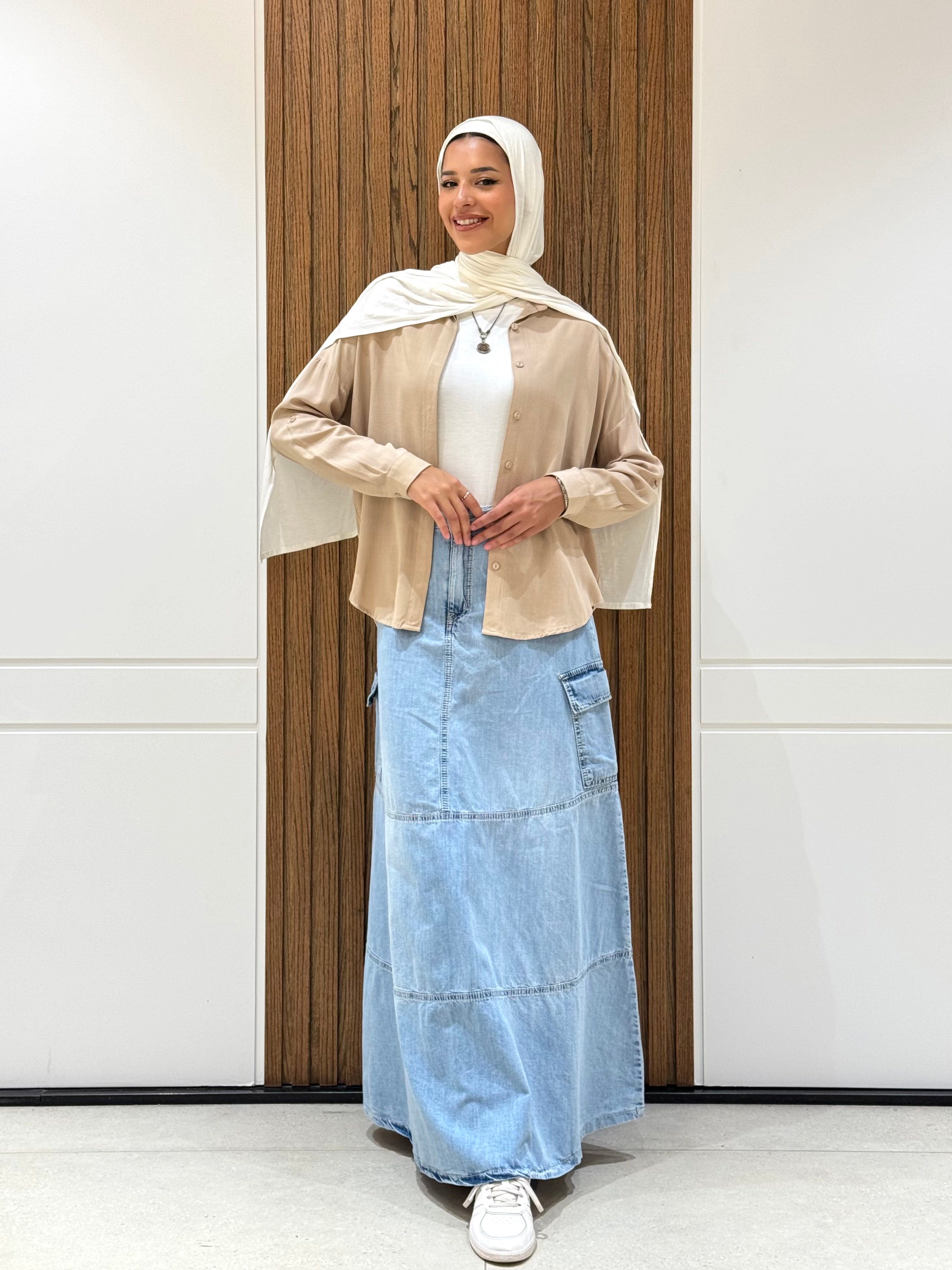 جيبة-جينز-ازرق فاتح