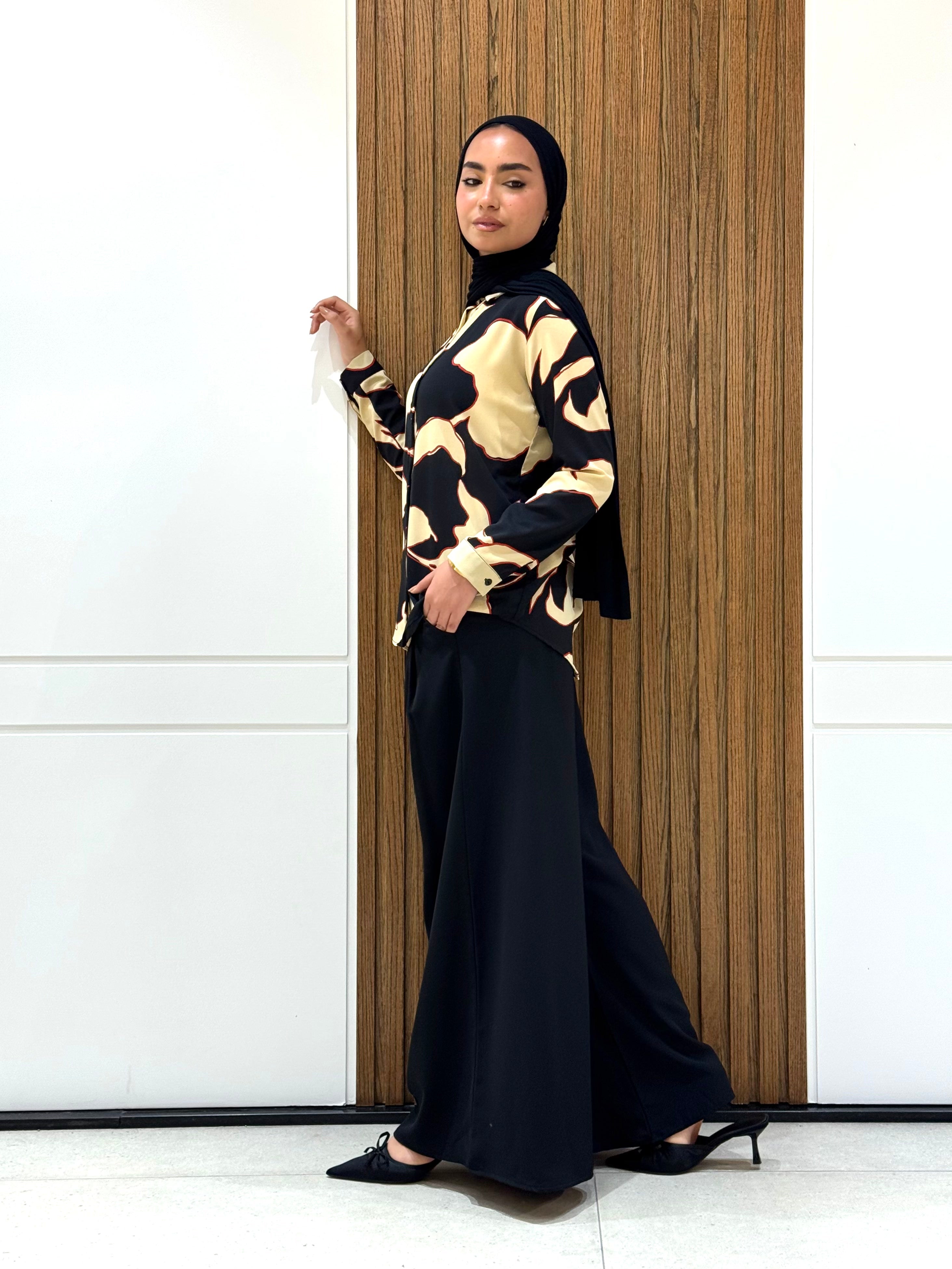 Shirt-Chiffon-BLACK