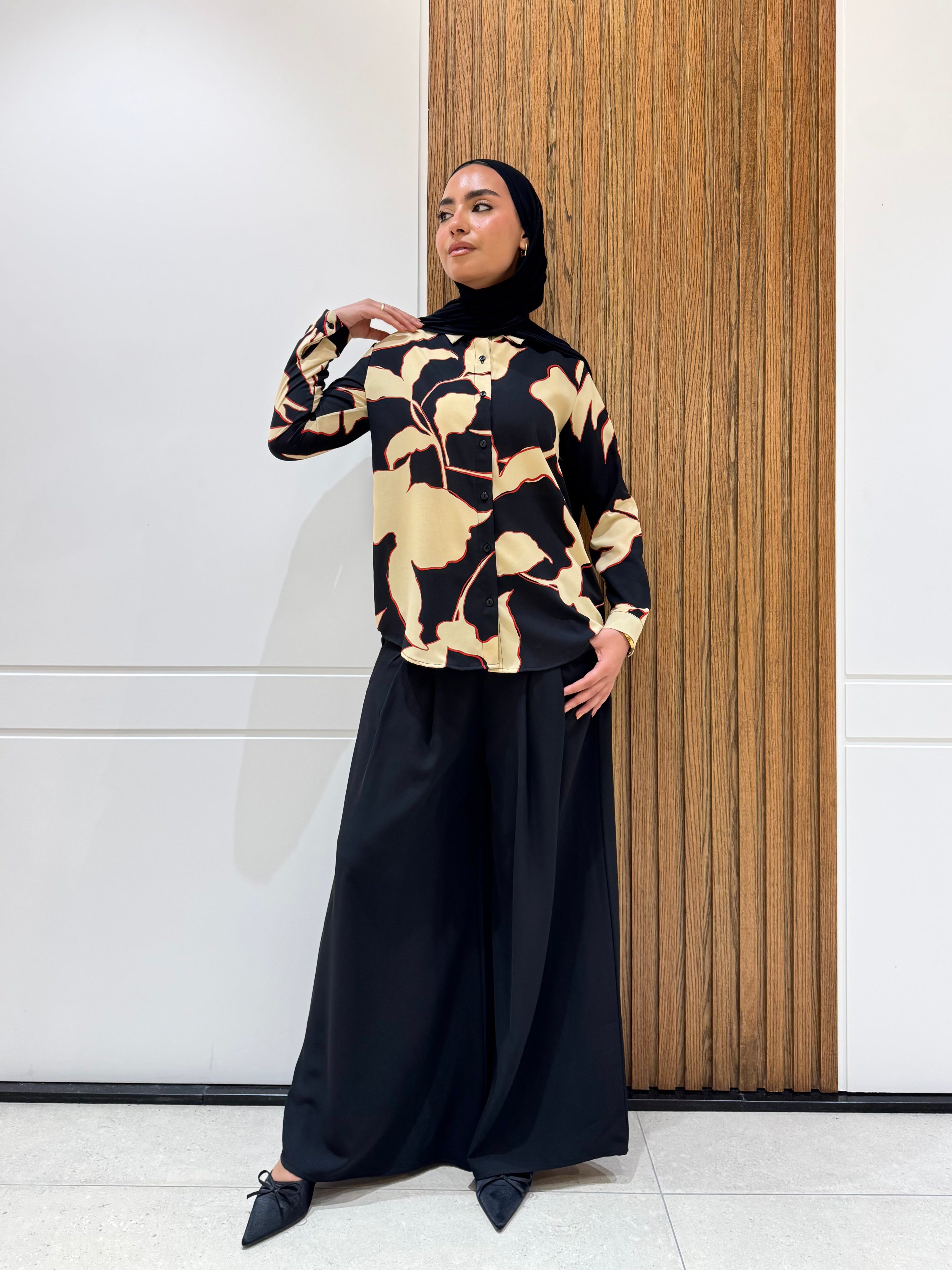 Shirt-Chiffon-BLACK