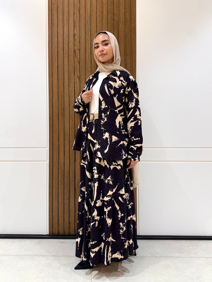 جيبة-كتان اسباني-كحلي