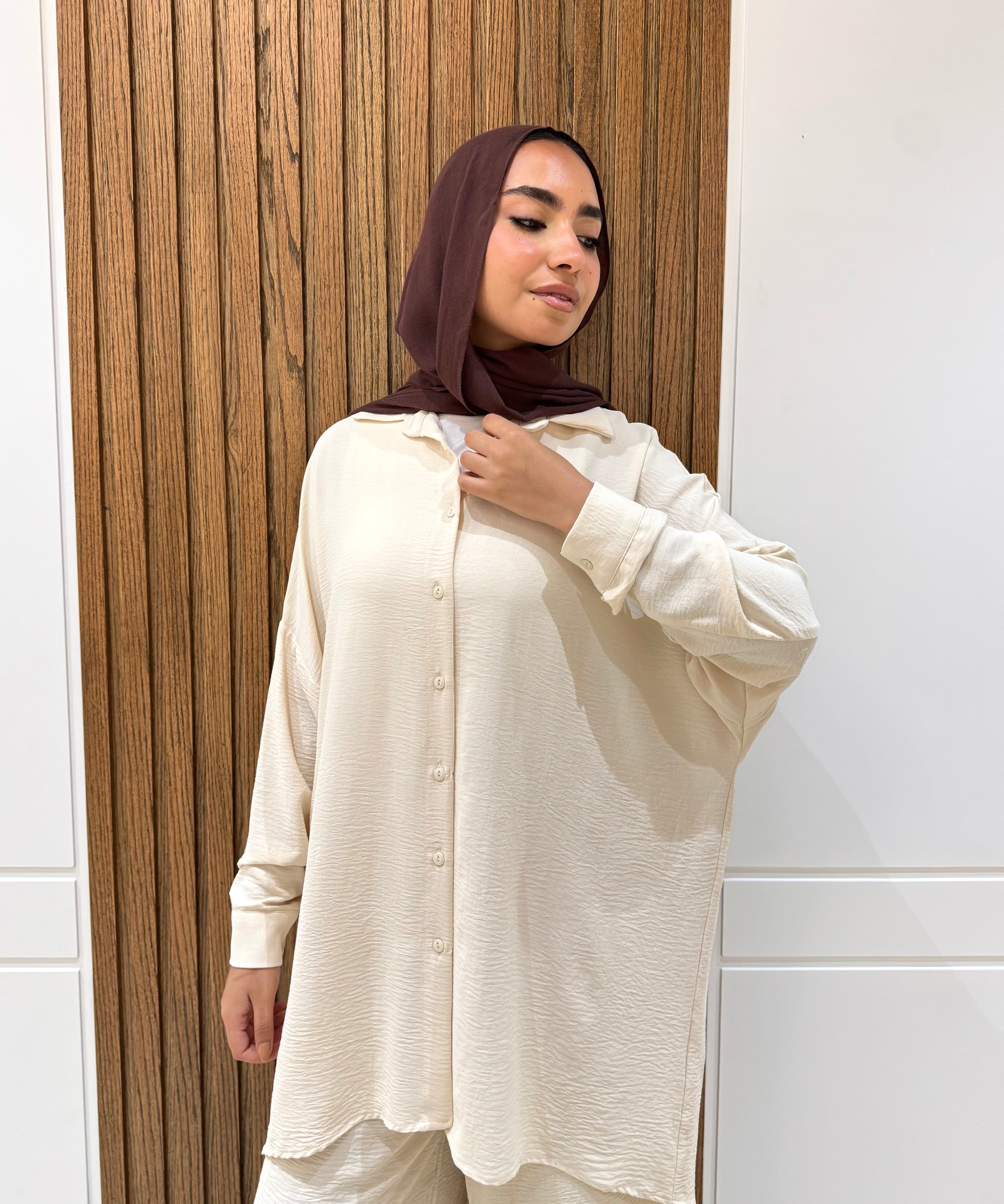 High-low Tunic-Cotton Viscose-L.BEIGE