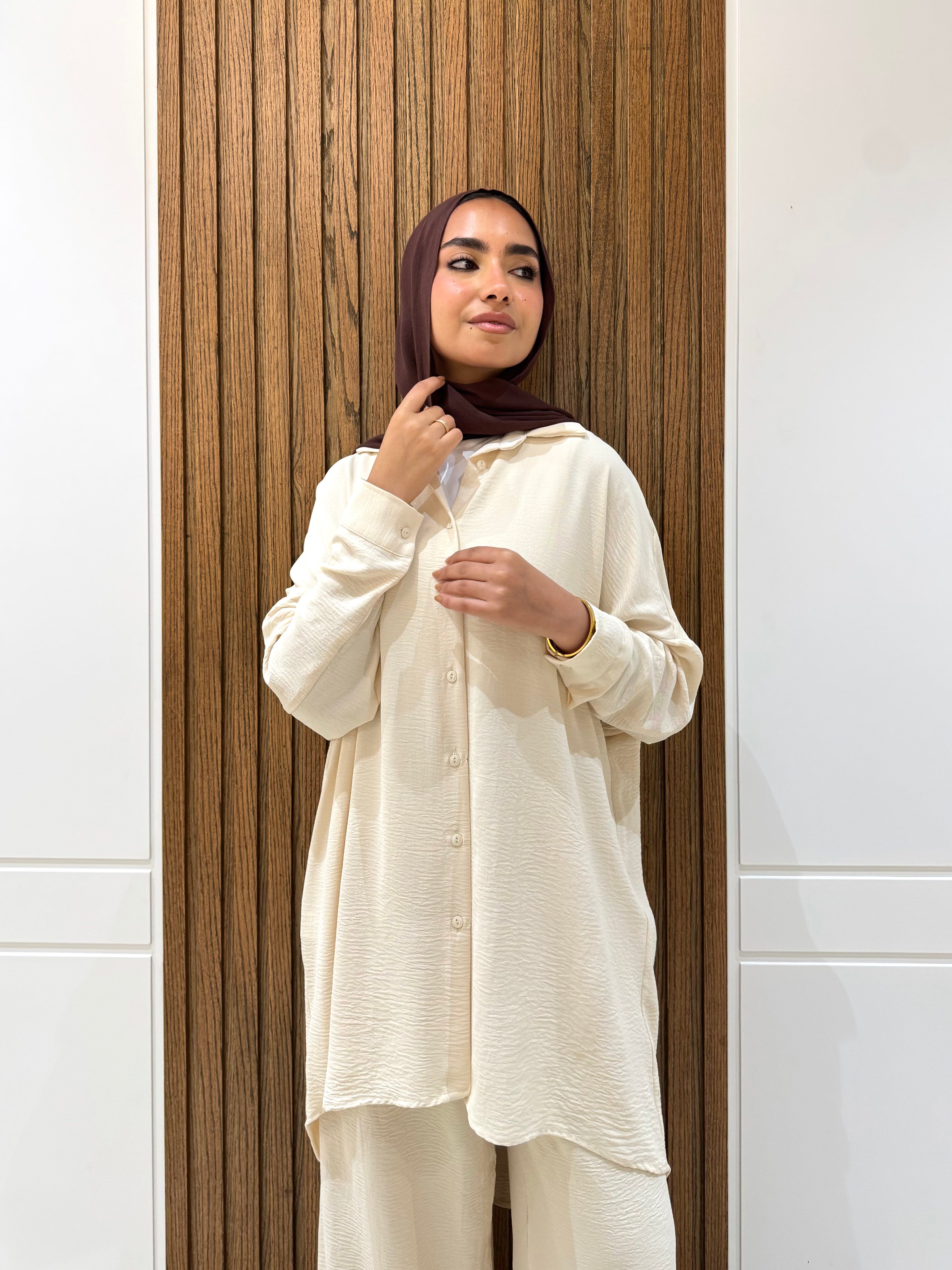 High-low Tunic-Cotton Viscose-L.BEIGE