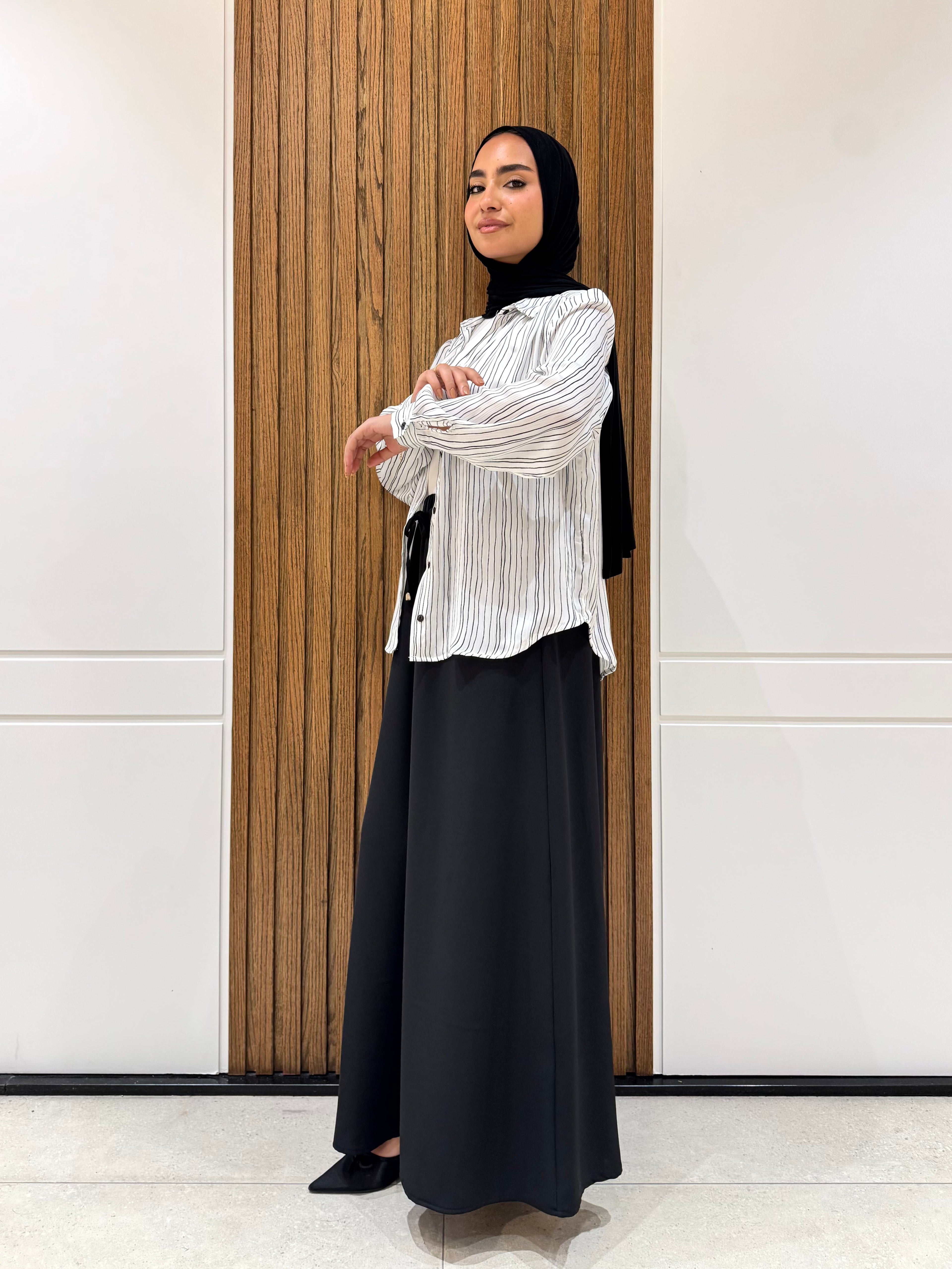 Shirt-Chiffon-White