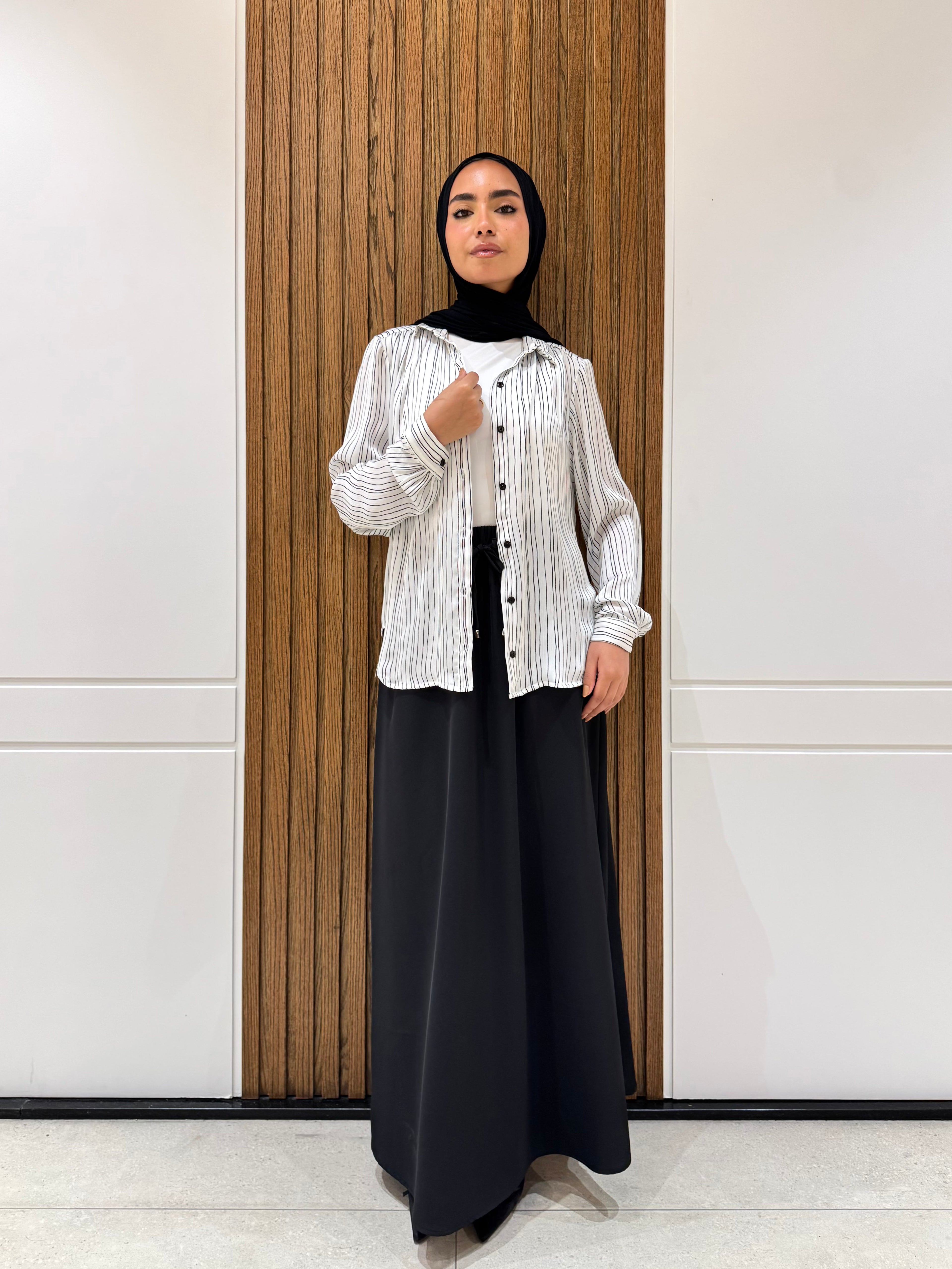 Shirt-Chiffon-White