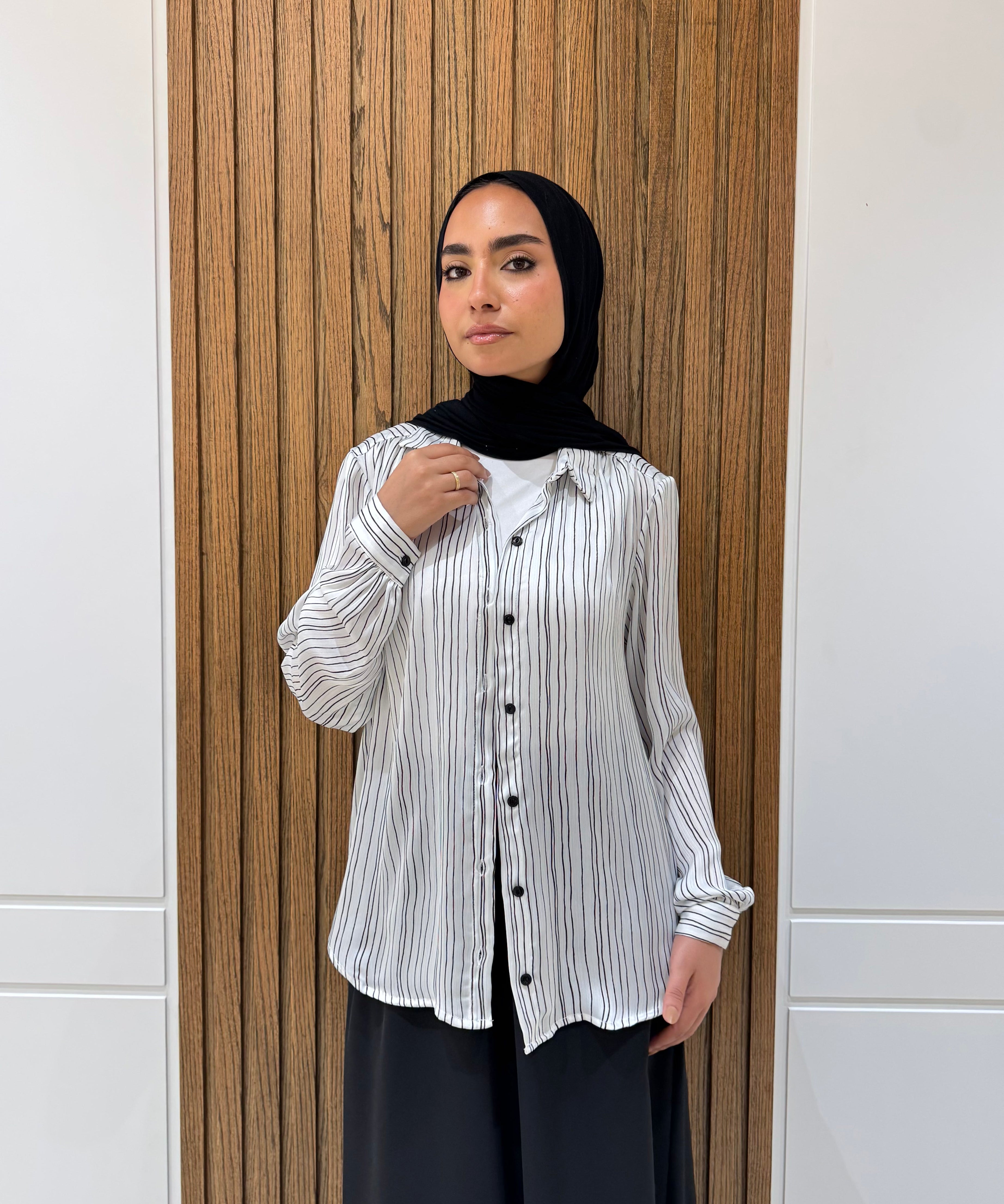 Shirt - Chiffon - White