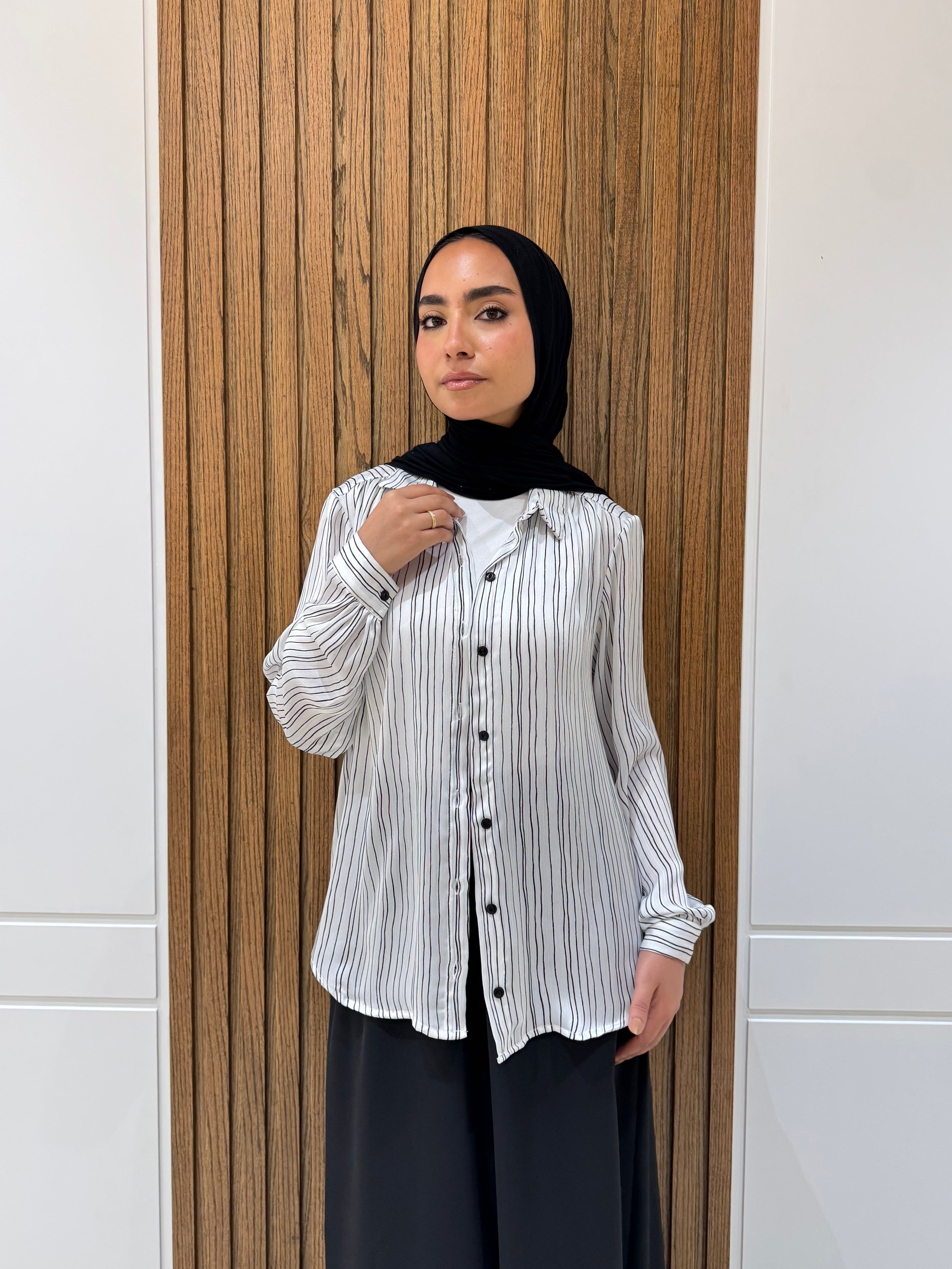 Shirt - Chiffon - White