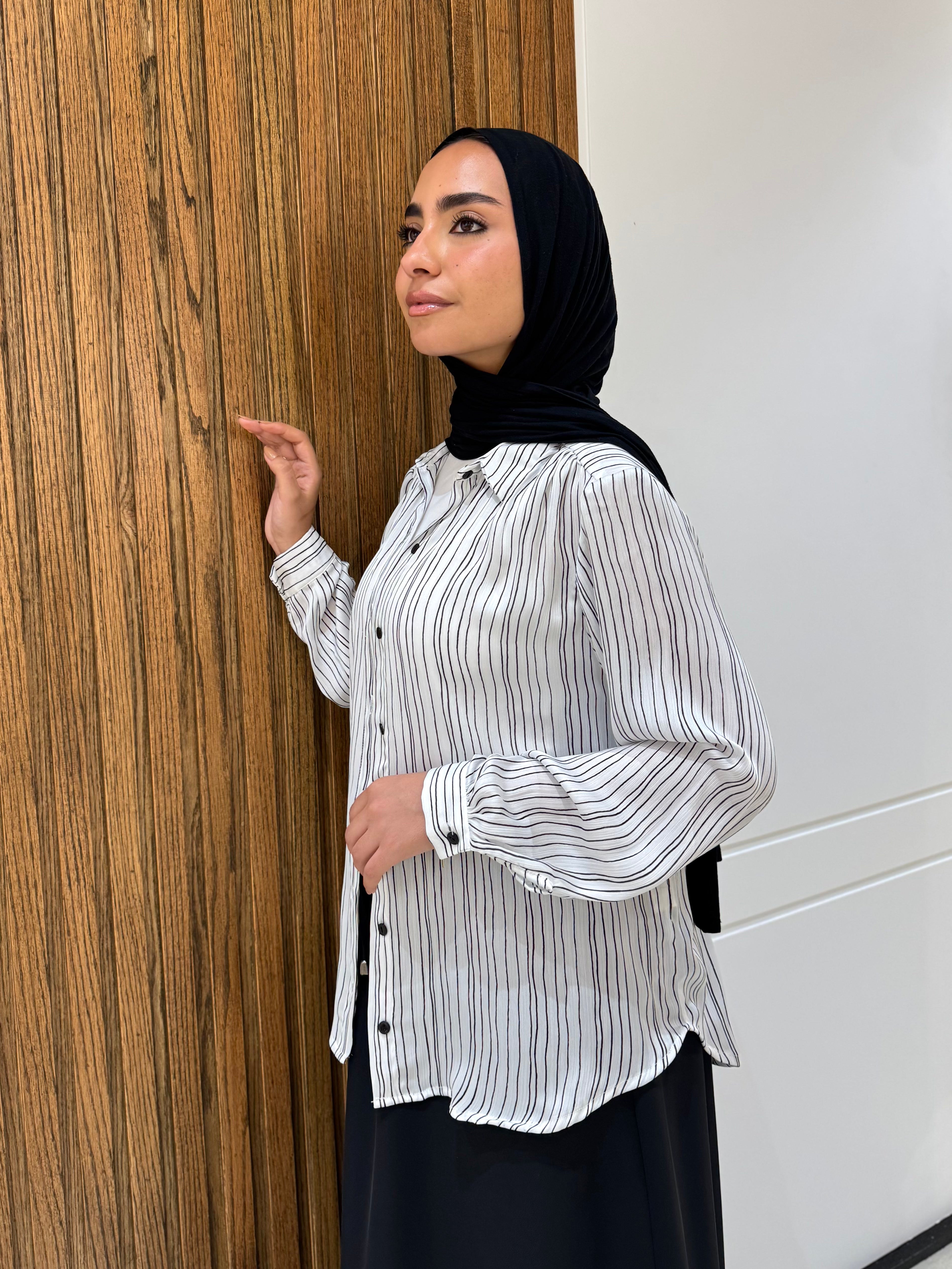Shirt-Chiffon-White