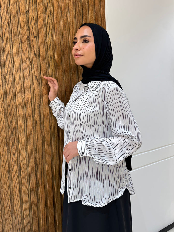 قميص-شيفون-ابيض