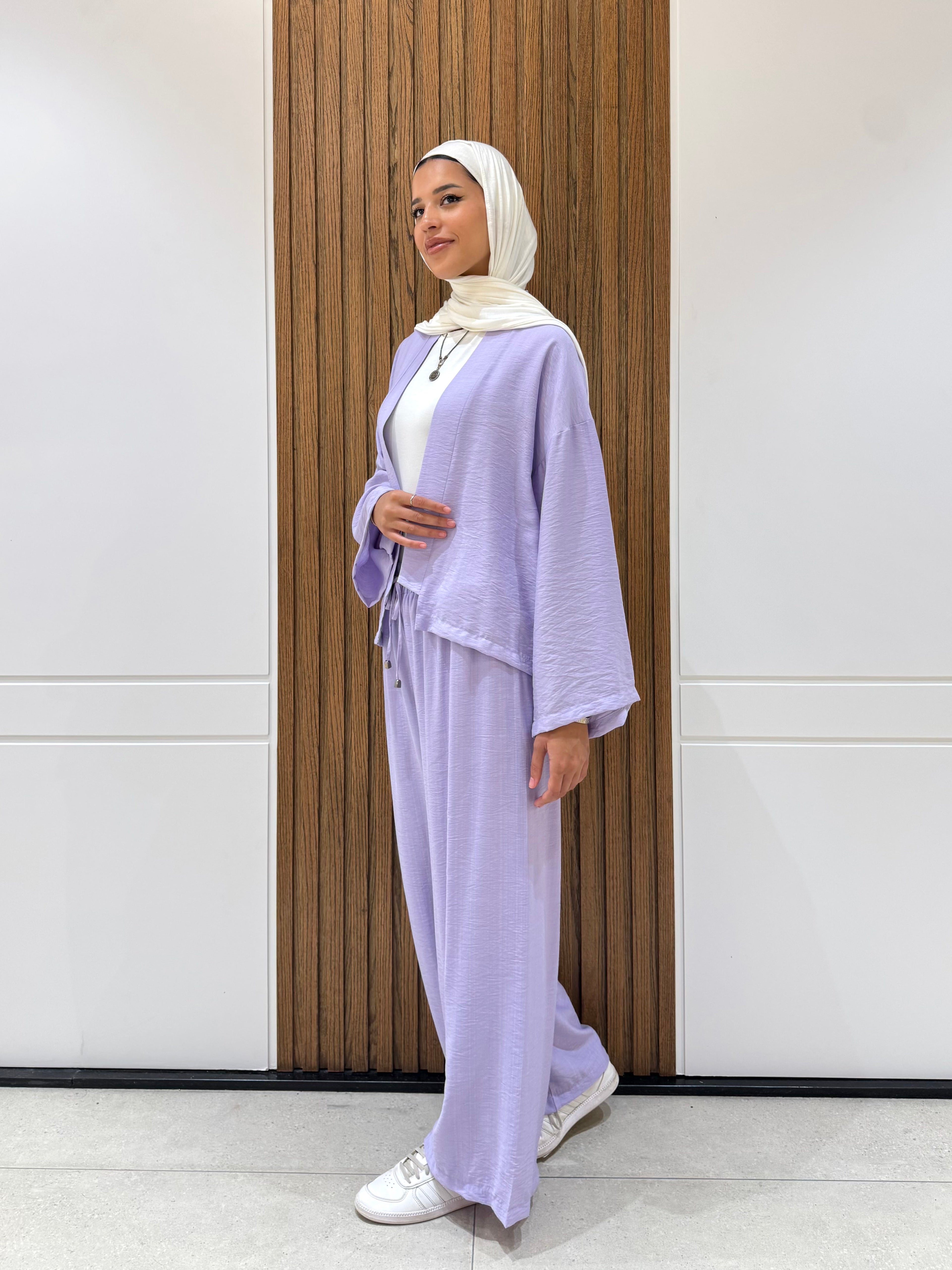 Cardigan-Spanish Linen-LAVANDER