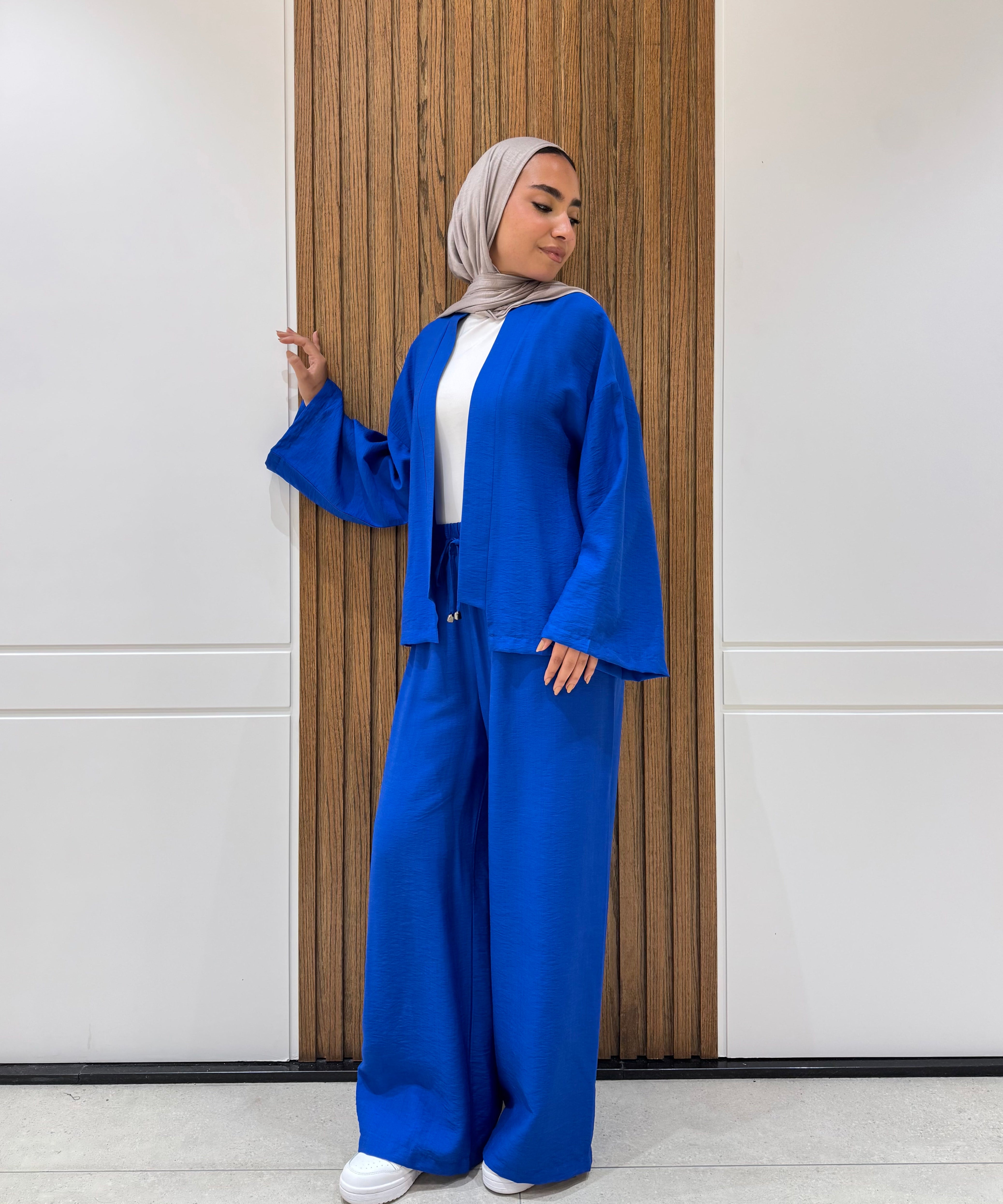 Cardigan-Spanish Linen-BLUE