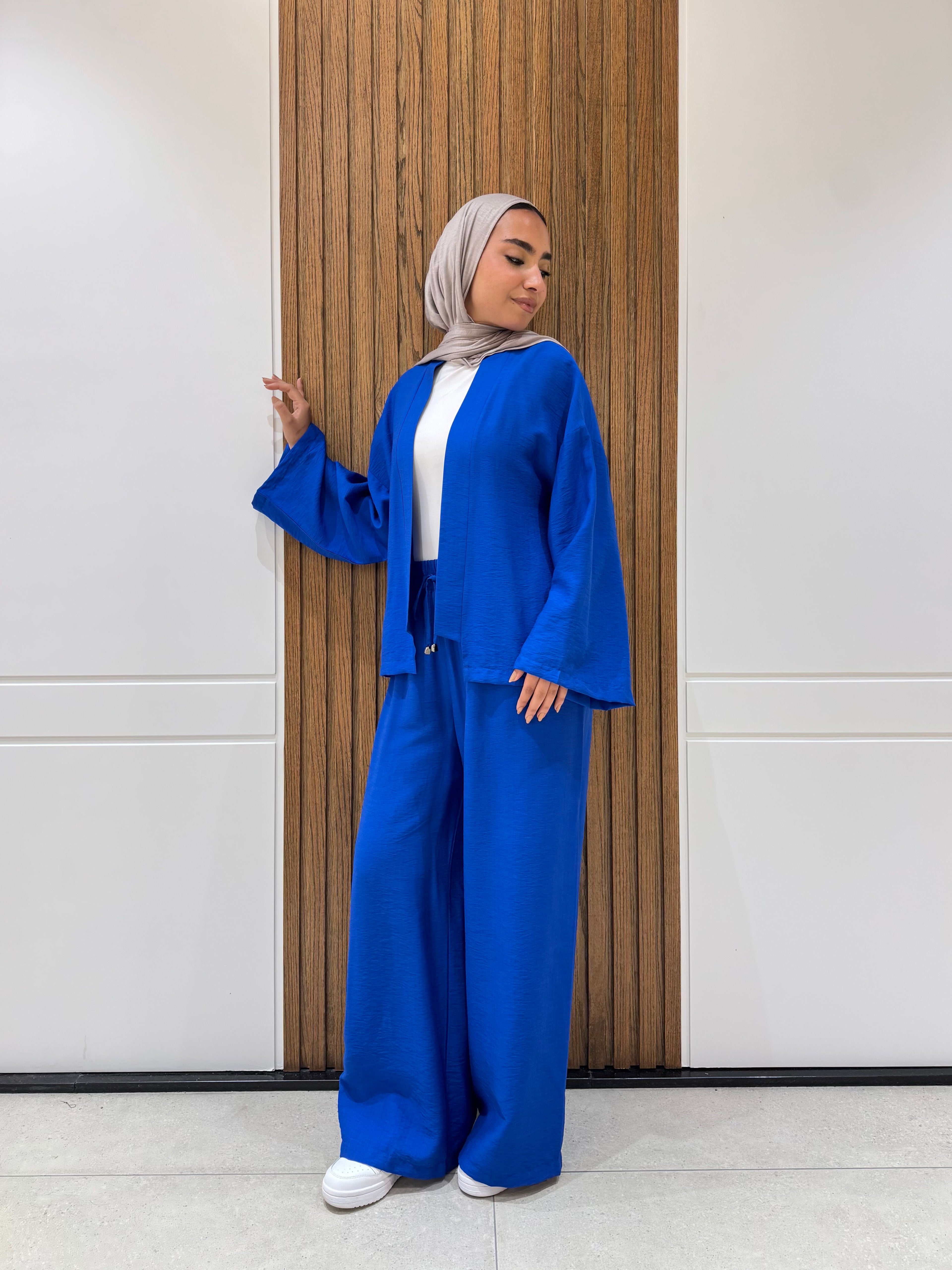 Cardigan-Spanish Linen-BLUE