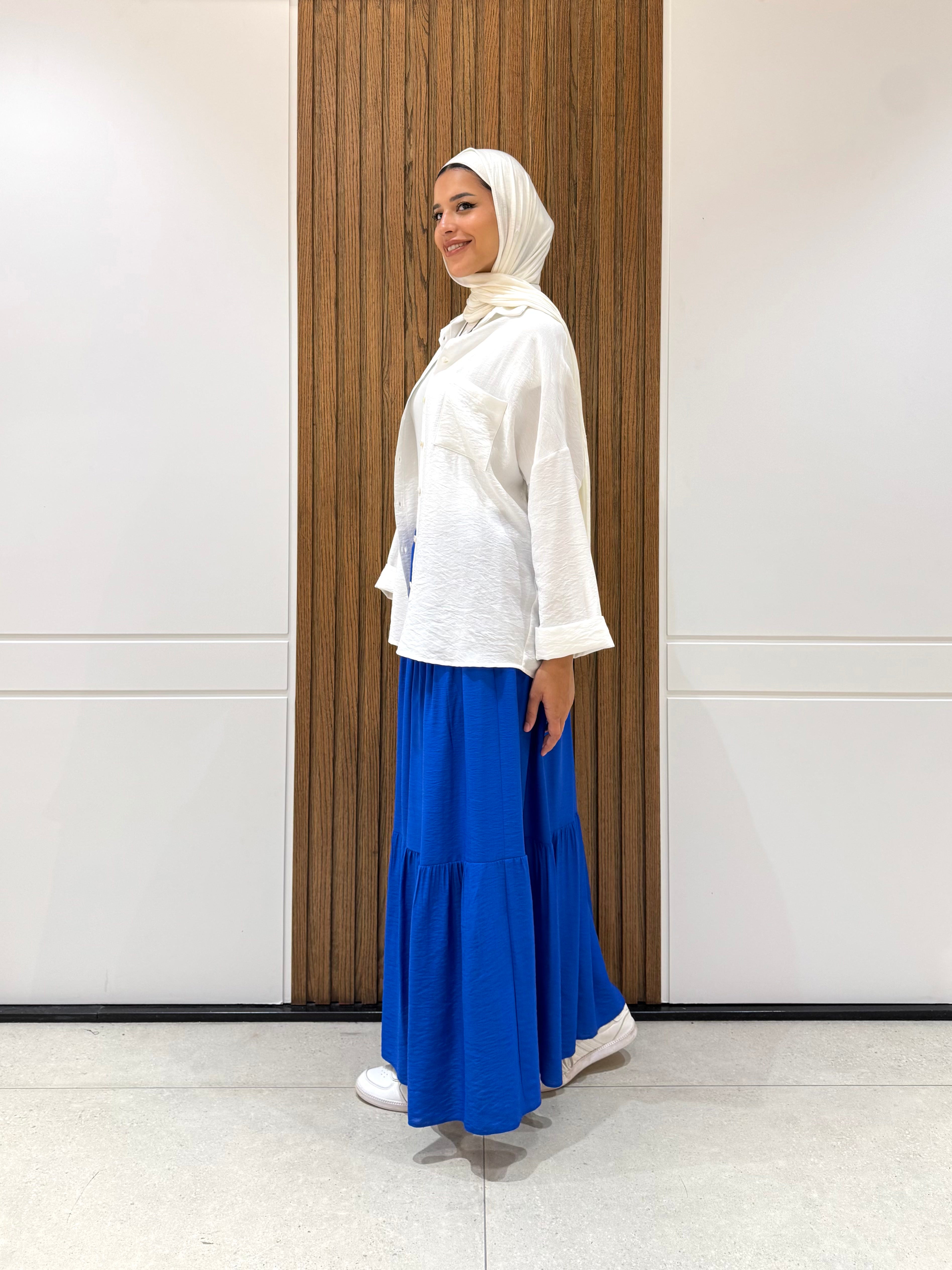 Rolled-up Sleeves Oversized Shirt