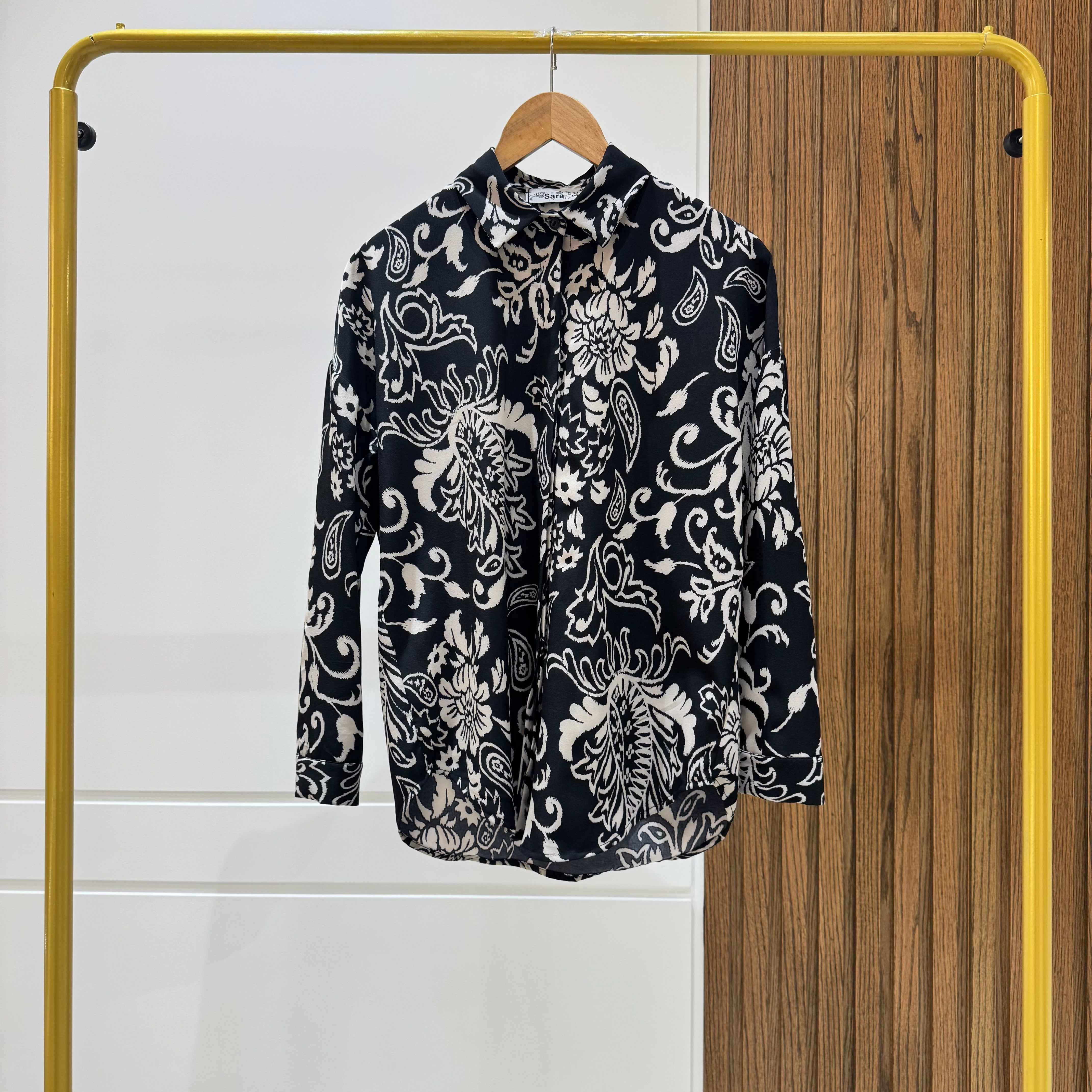 Shirt-Spanish Linen-BLACK