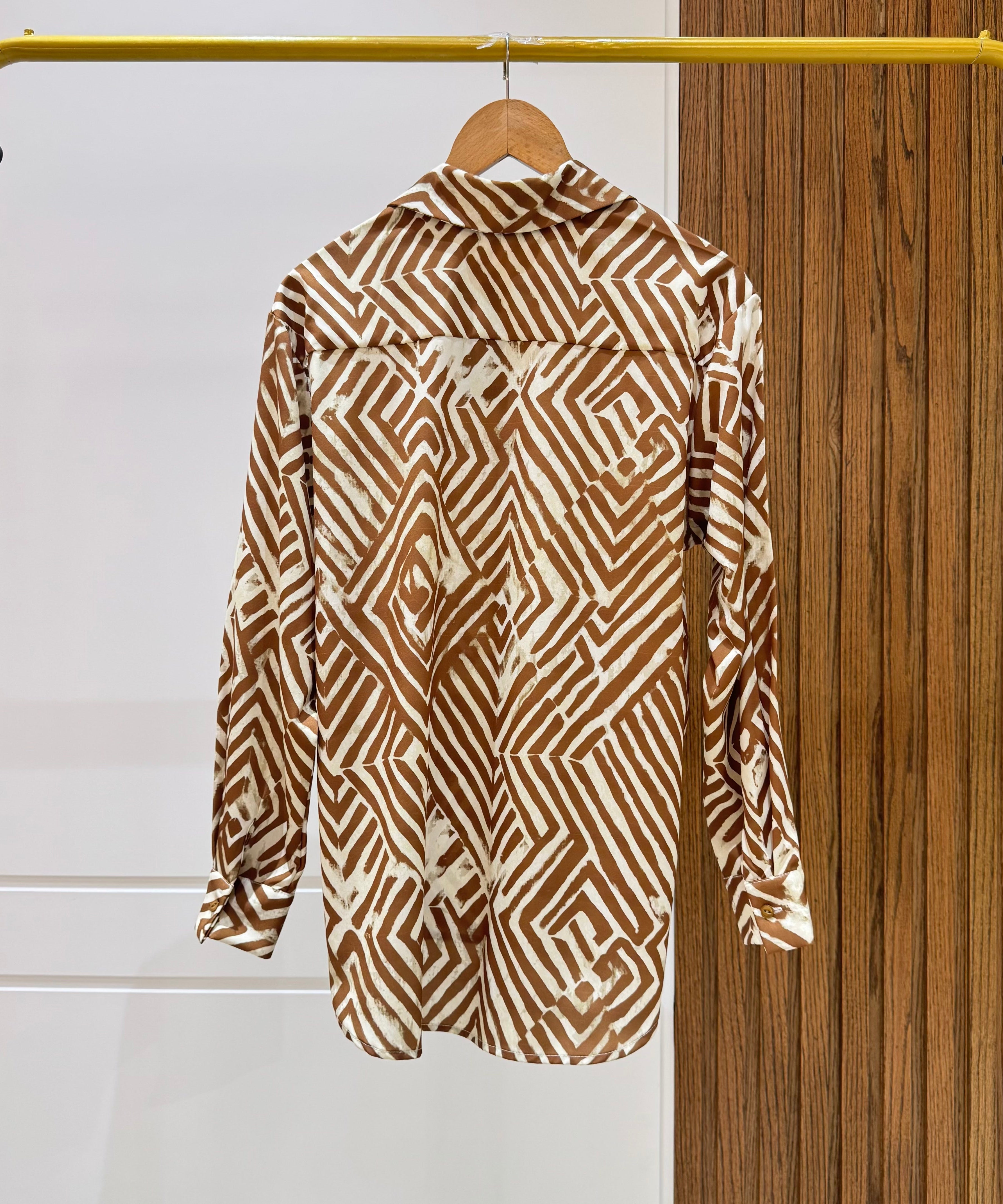 Shirt-Chiffon crepe-CAFEE