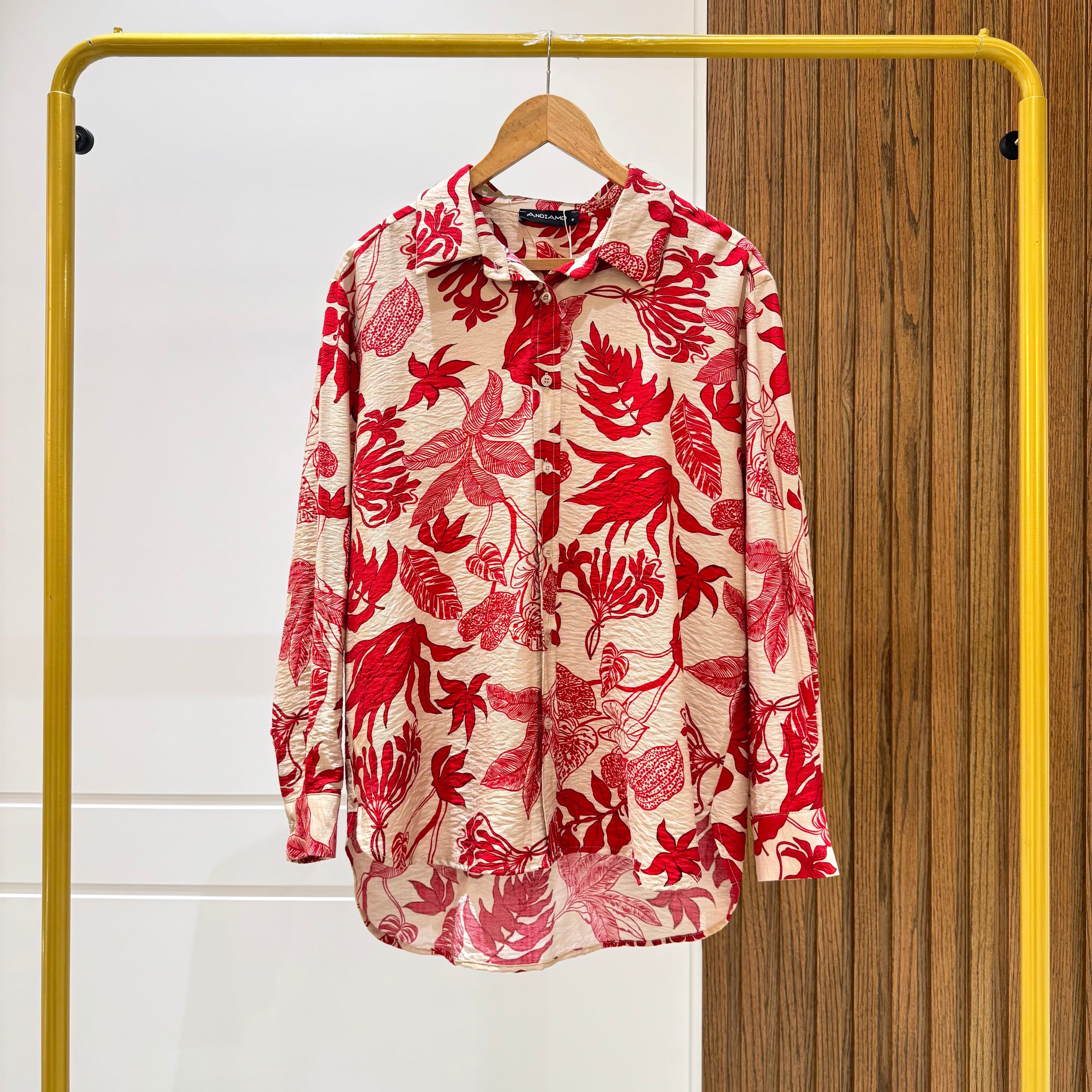 Shirt-Spanish Linen-RED