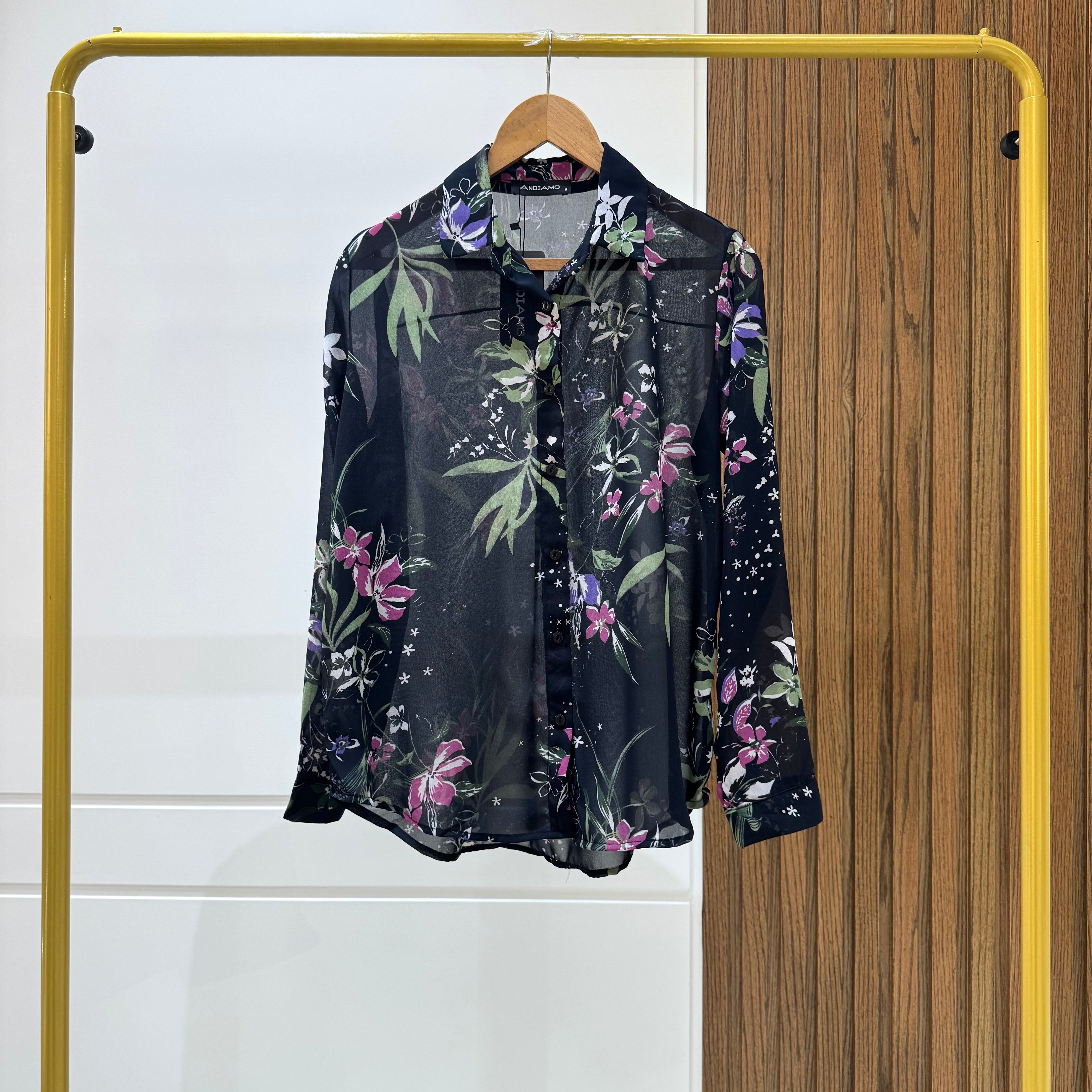 Shirt-Chiffon-BLACK