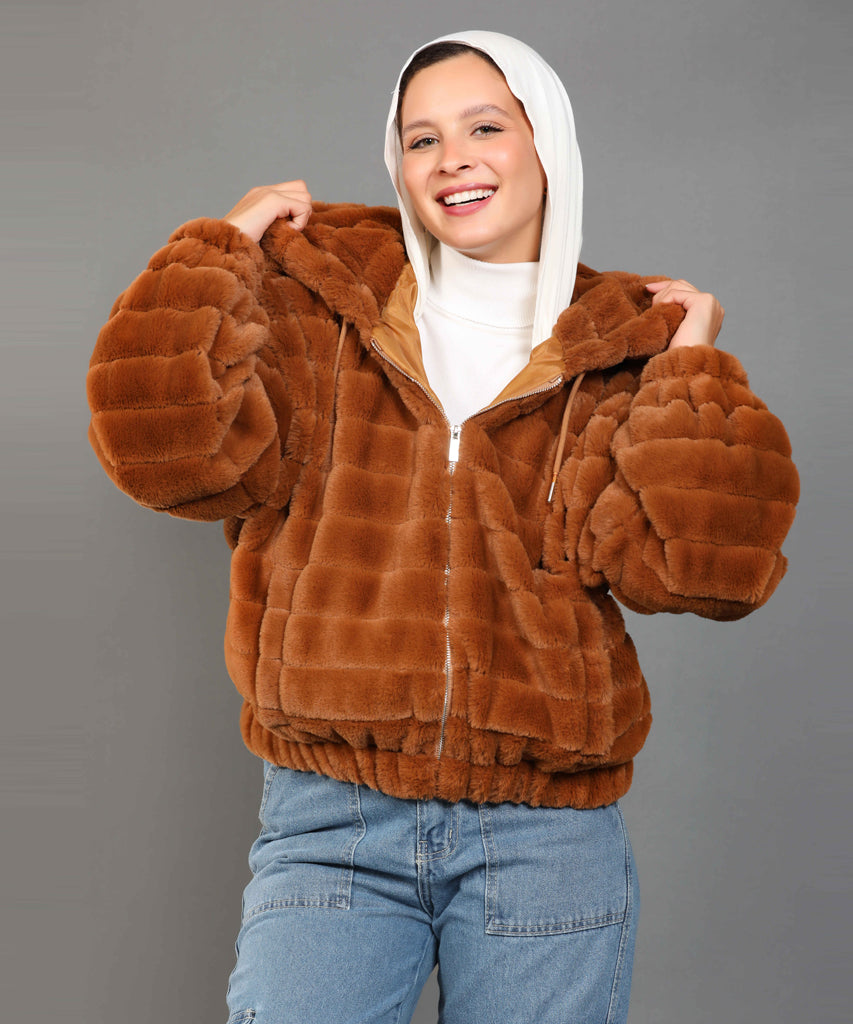 Jacket-Fur-BROWN